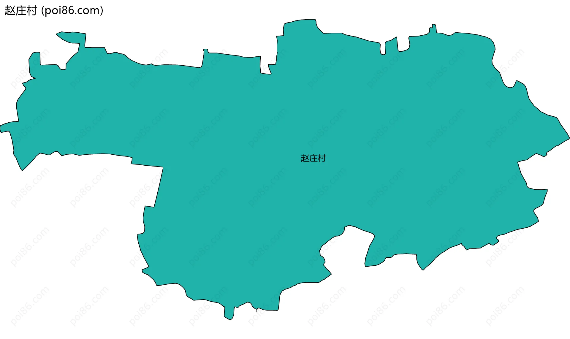 赵庄村边界地图