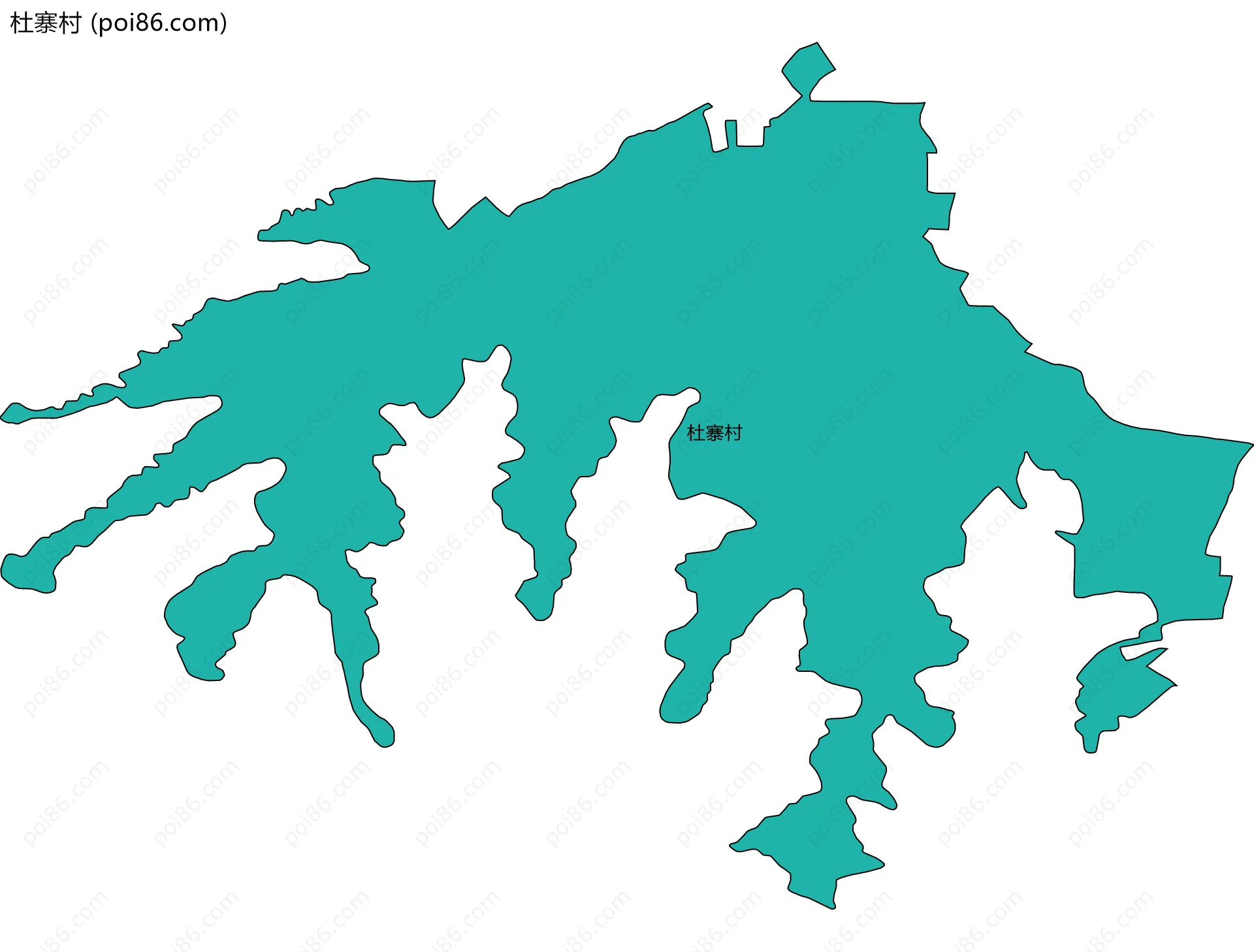 杜寨村边界地图