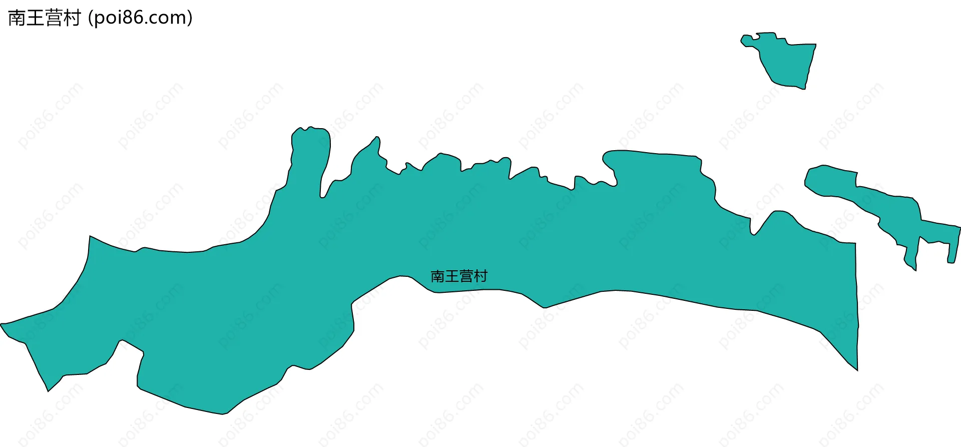 南王营村边界地图