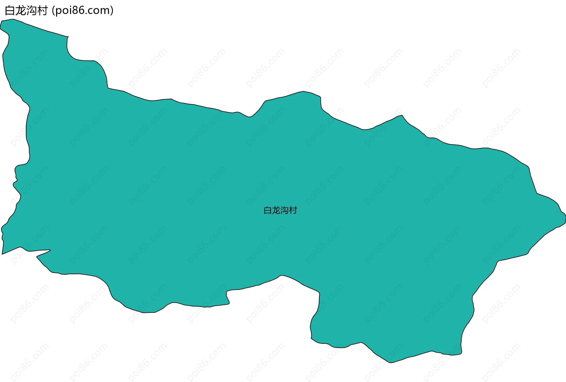 白龙沟村边界地图