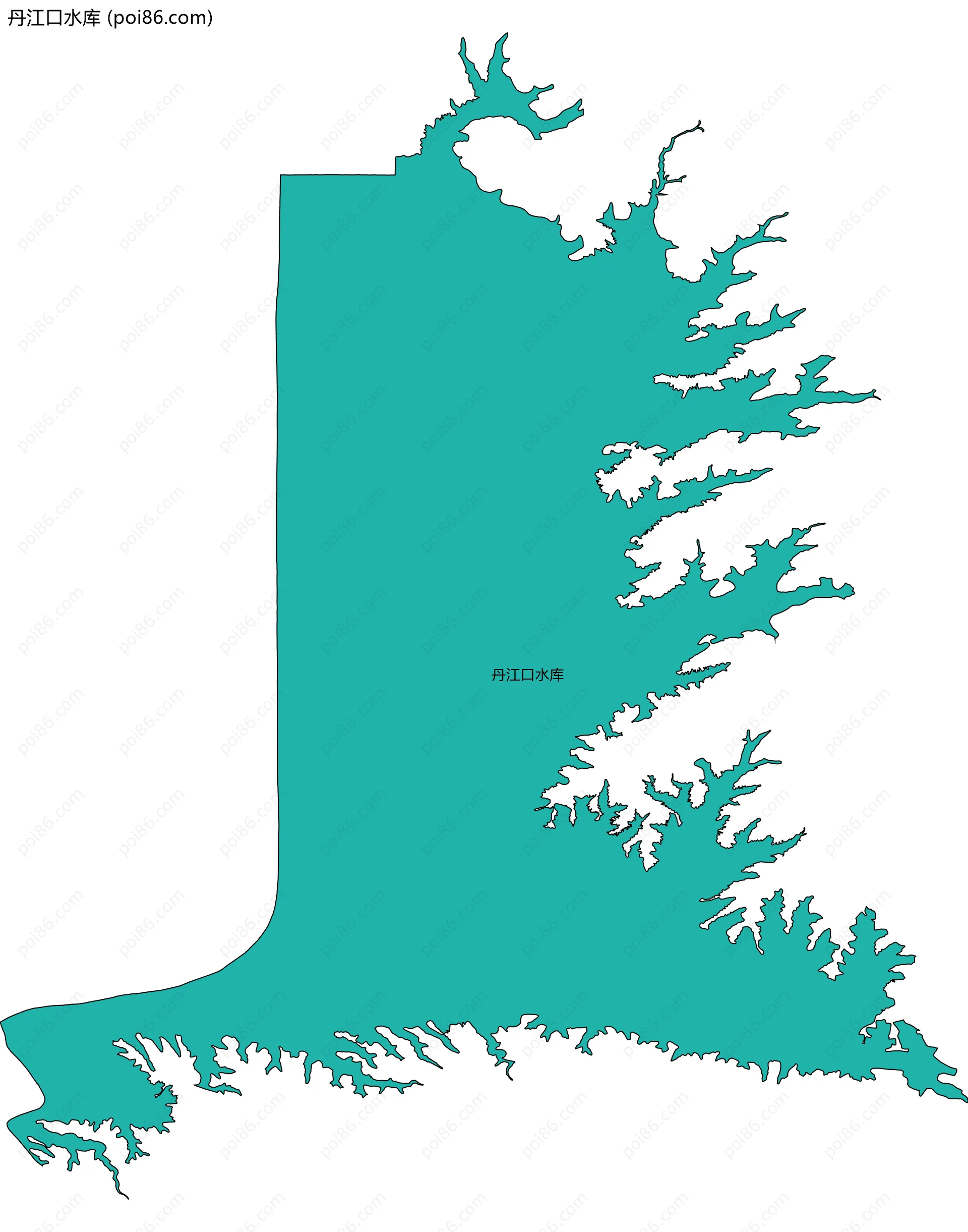 丹江口水库边界地图