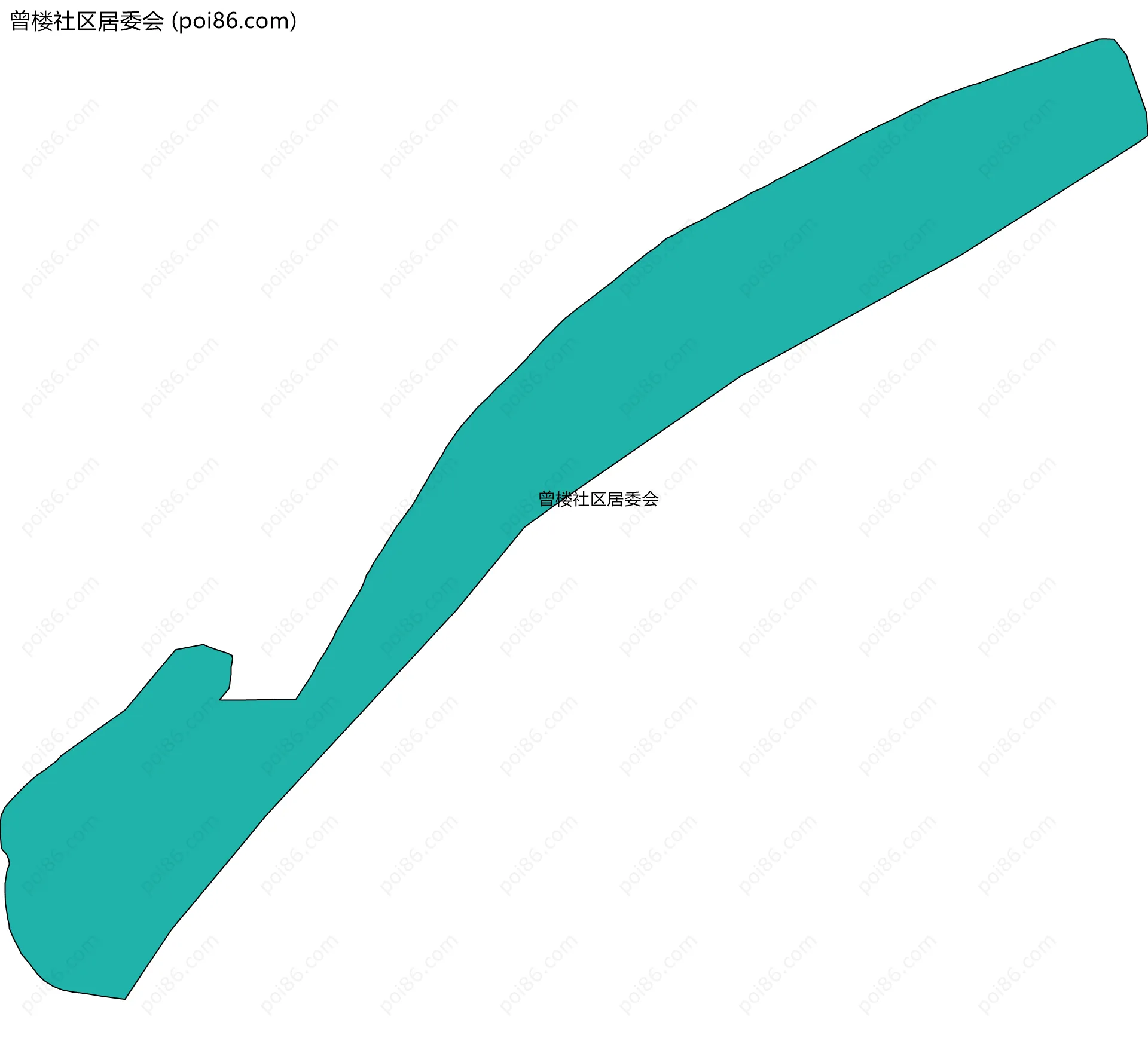 曾楼社区居委会边界地图
