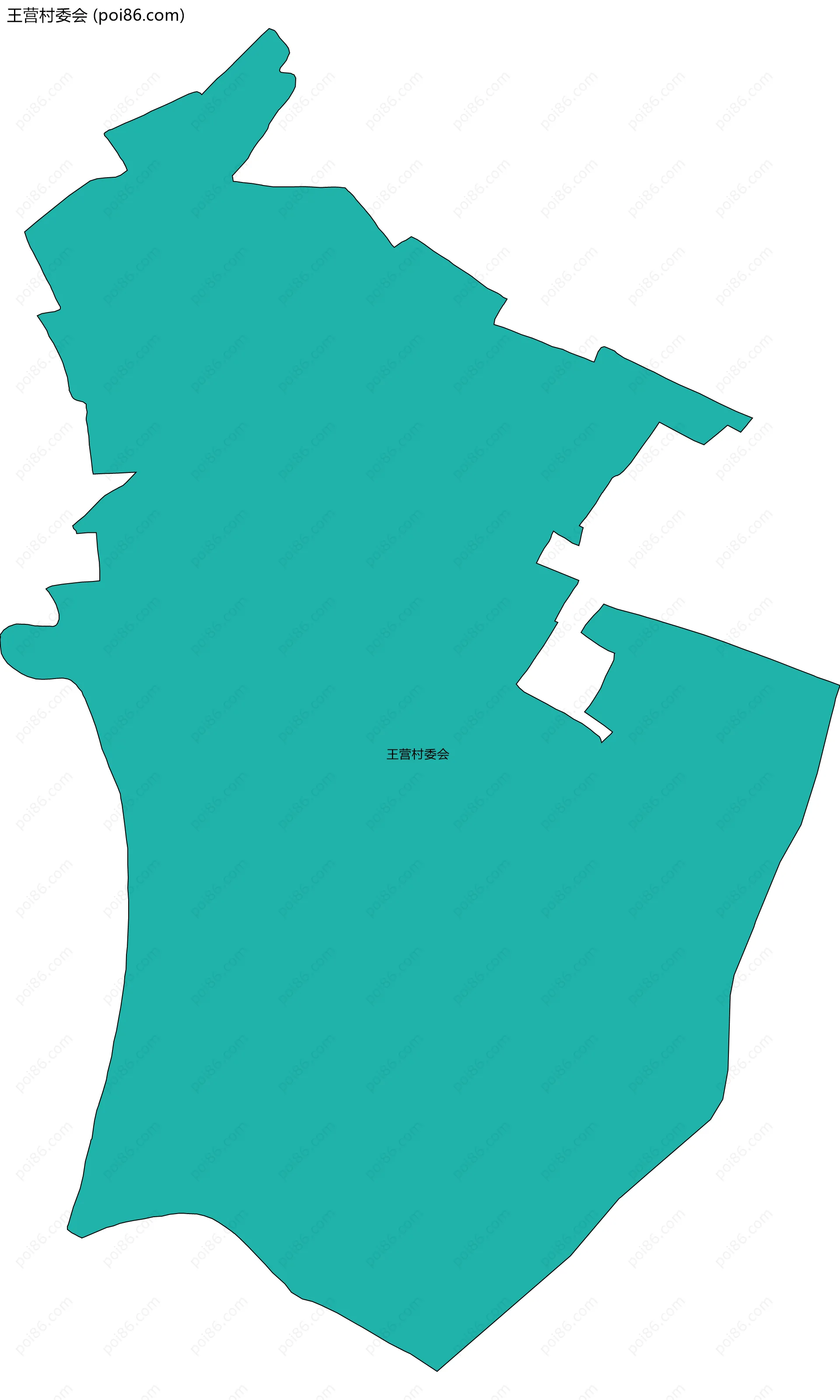 王营村委会边界地图