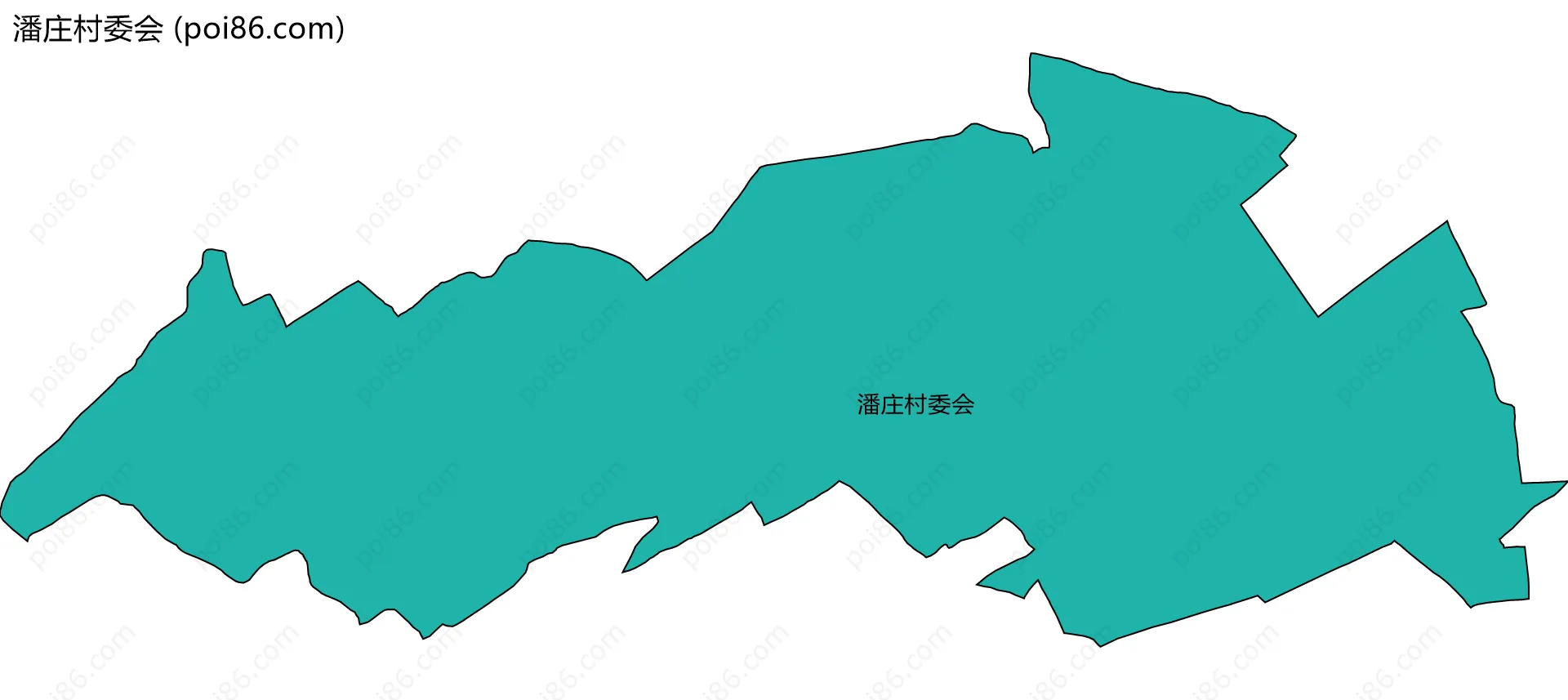 潘庄村委会边界地图