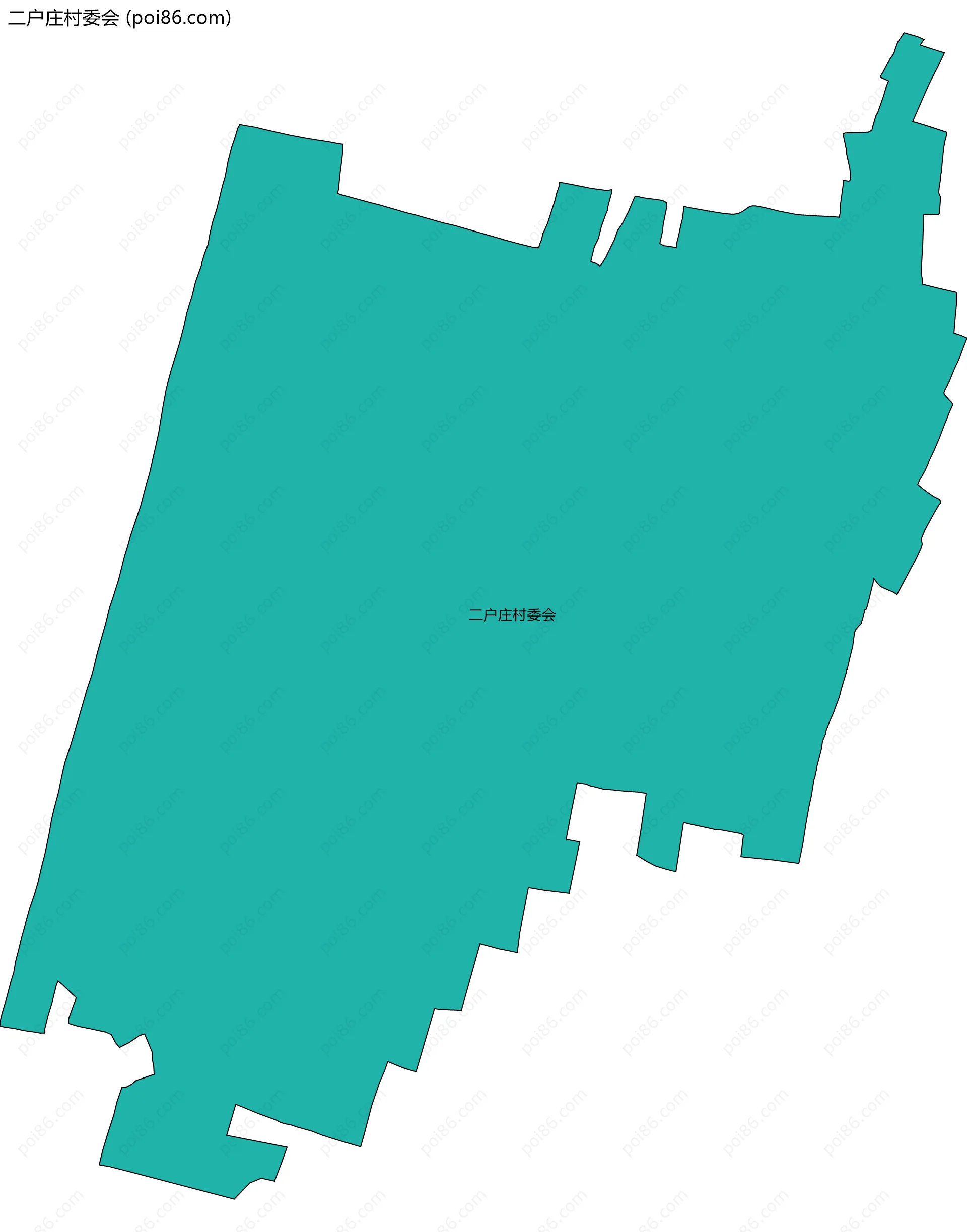二户庄村委会边界地图