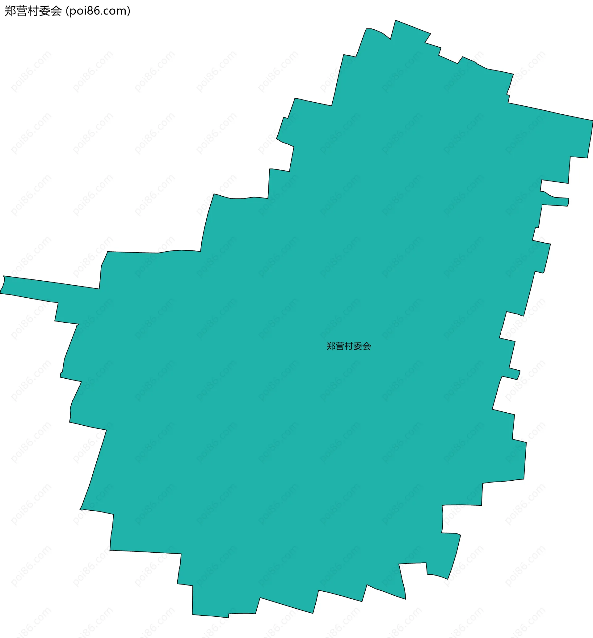 郑营村委会边界地图