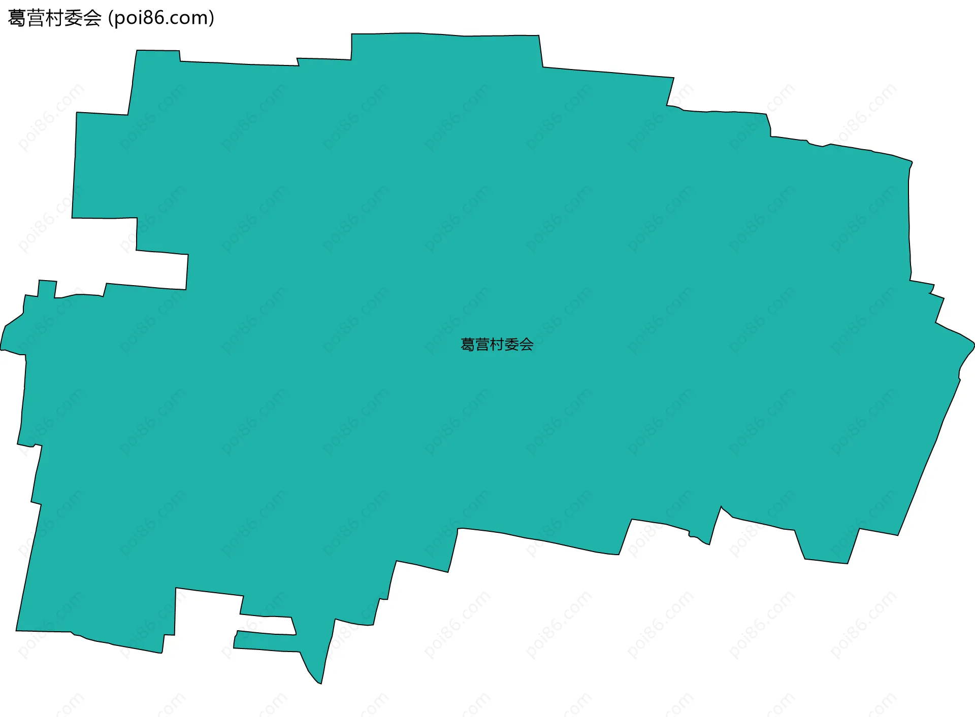 葛营村委会边界地图