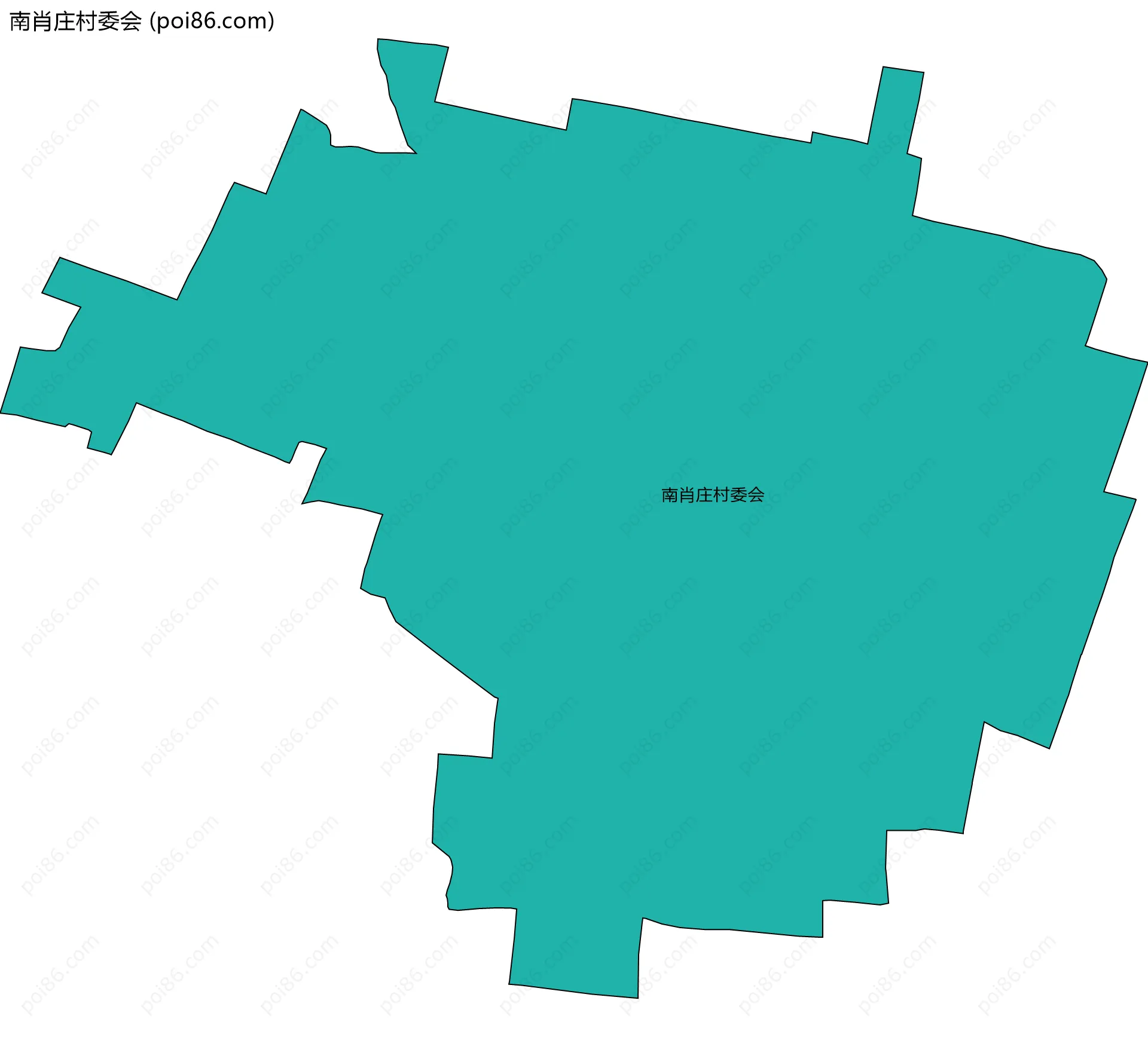 南肖庄村委会边界地图