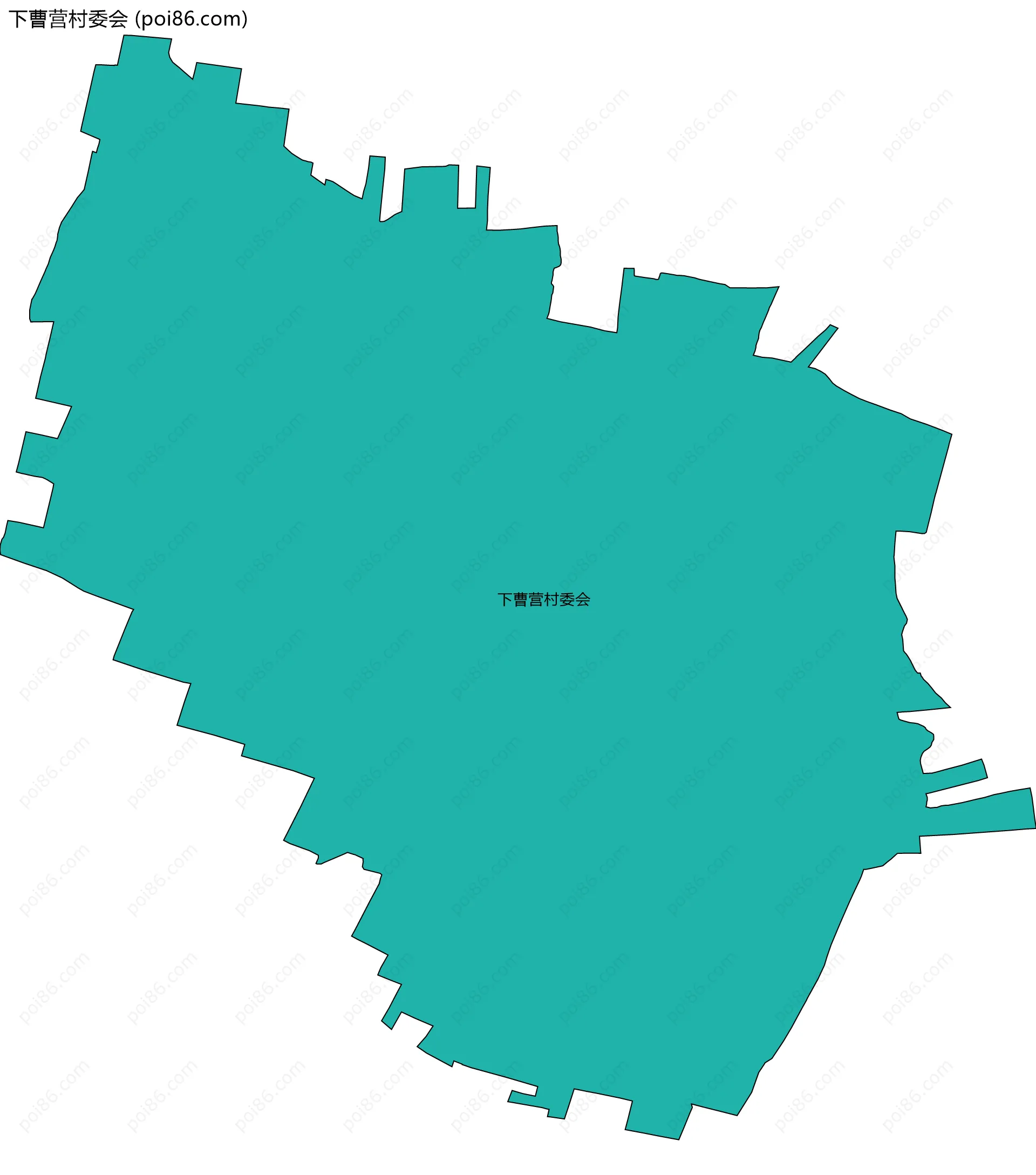 下曹营村委会边界地图