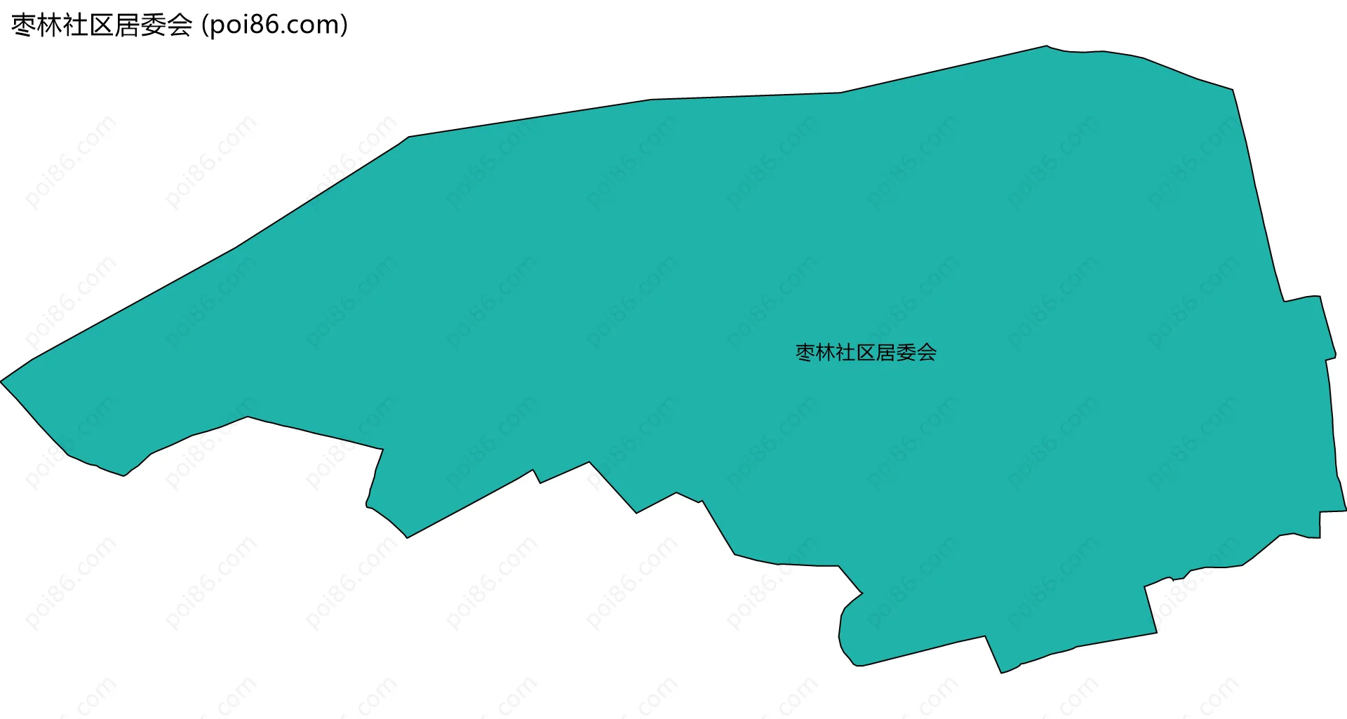 枣林社区居委会边界地图
