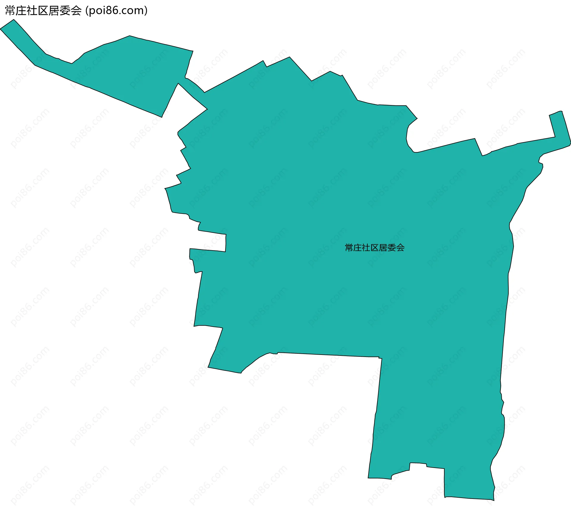常庄社区居委会边界地图