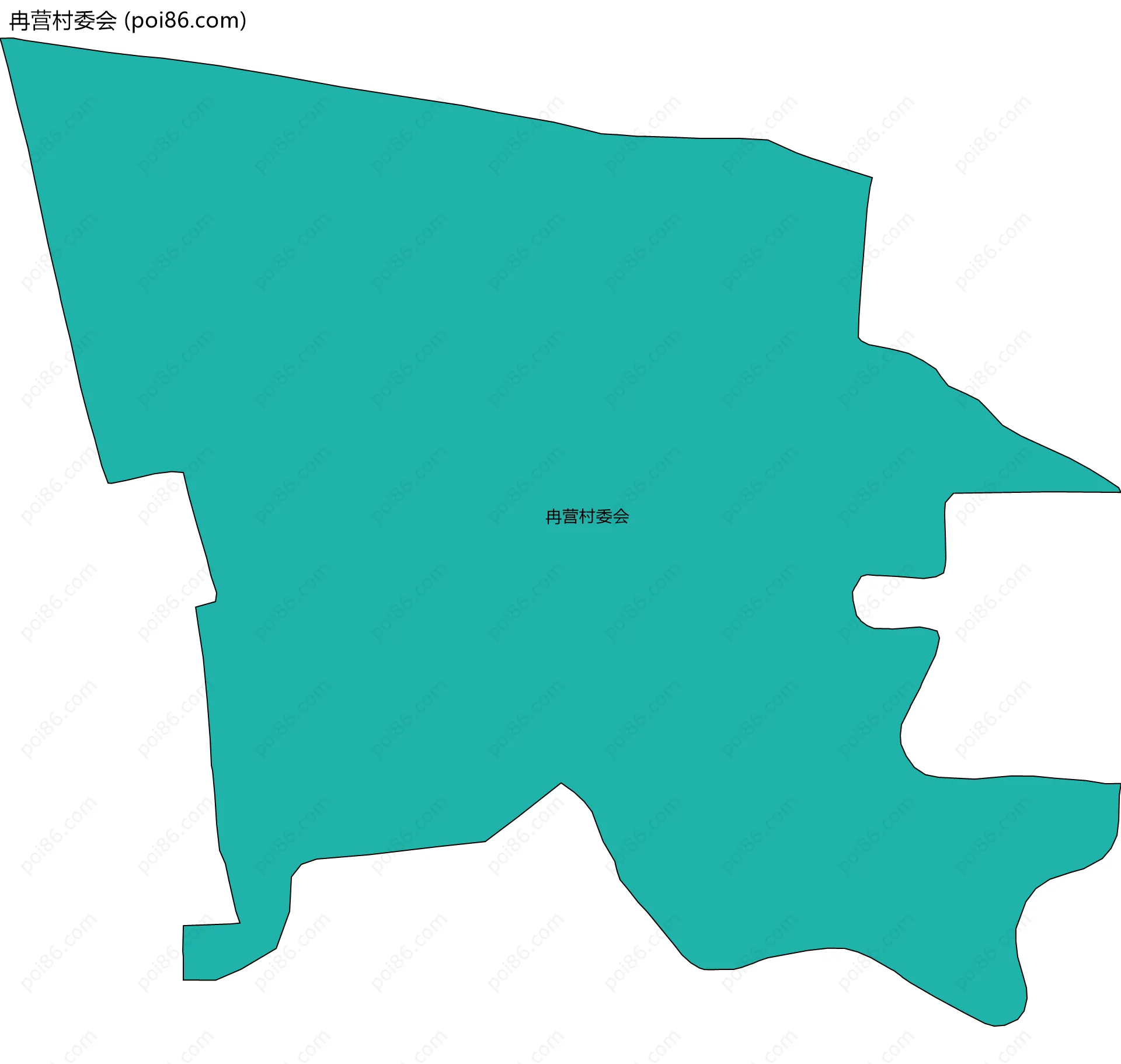 冉营村委会边界地图