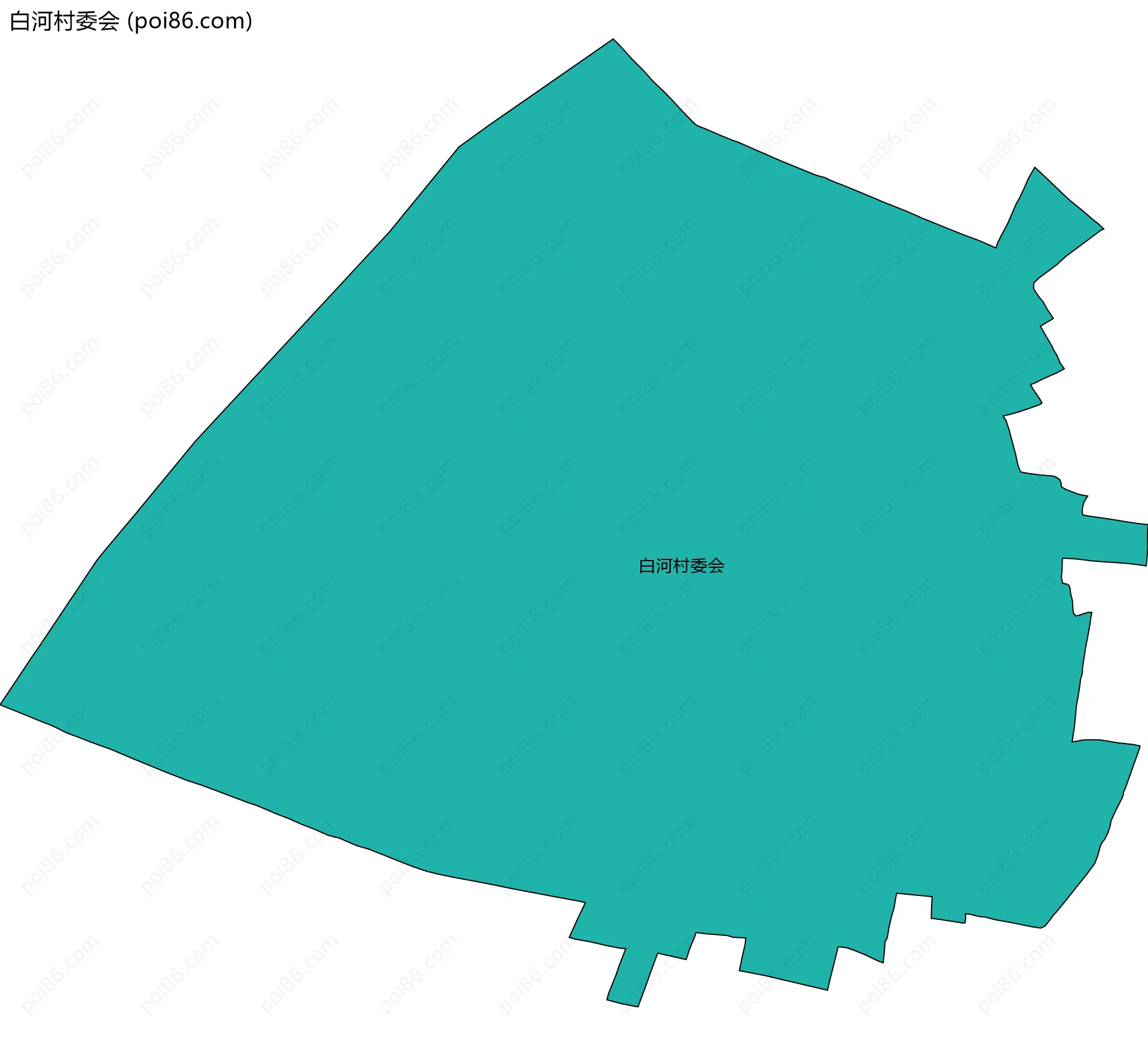 白河村委会边界地图