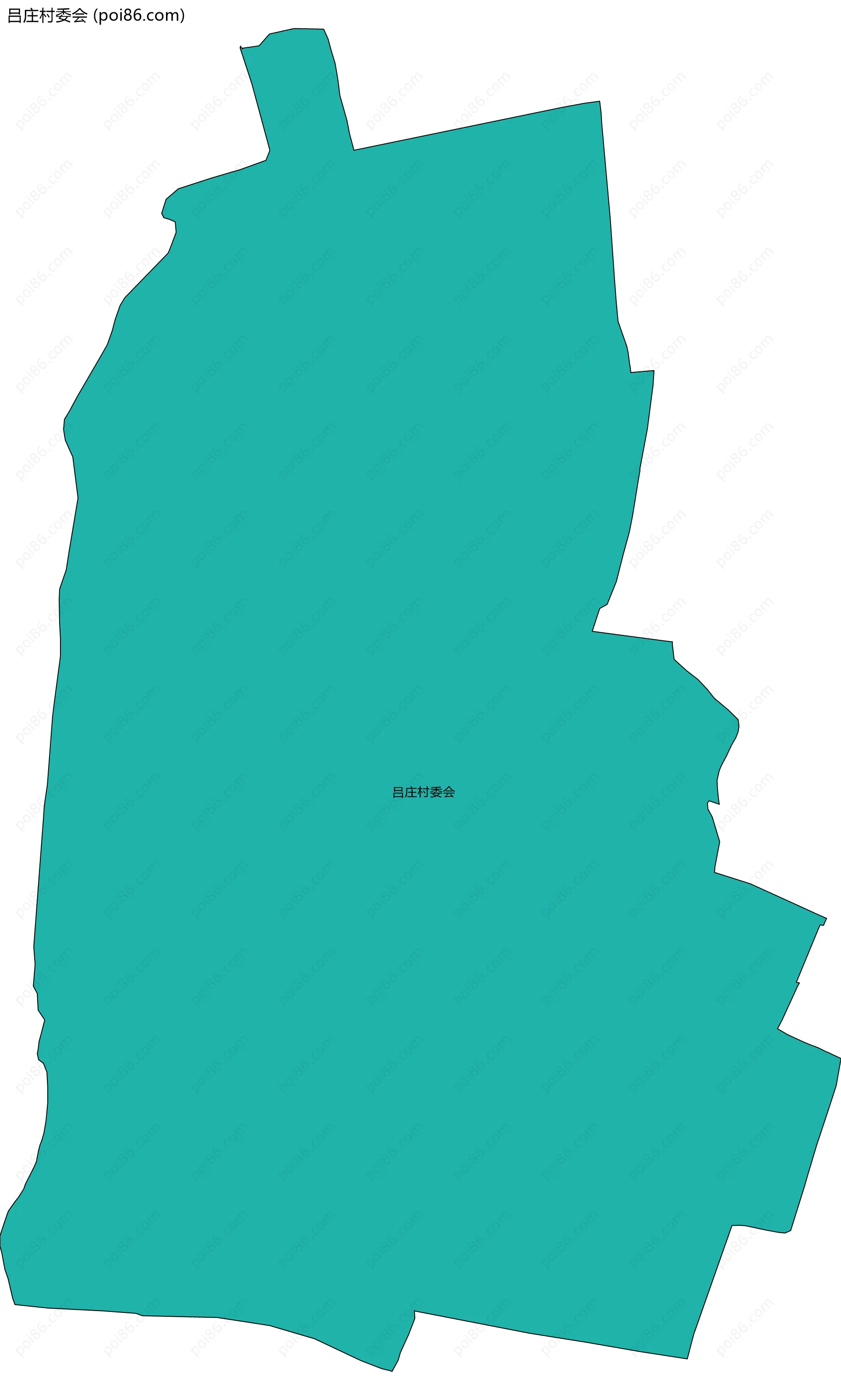 吕庄村委会边界地图