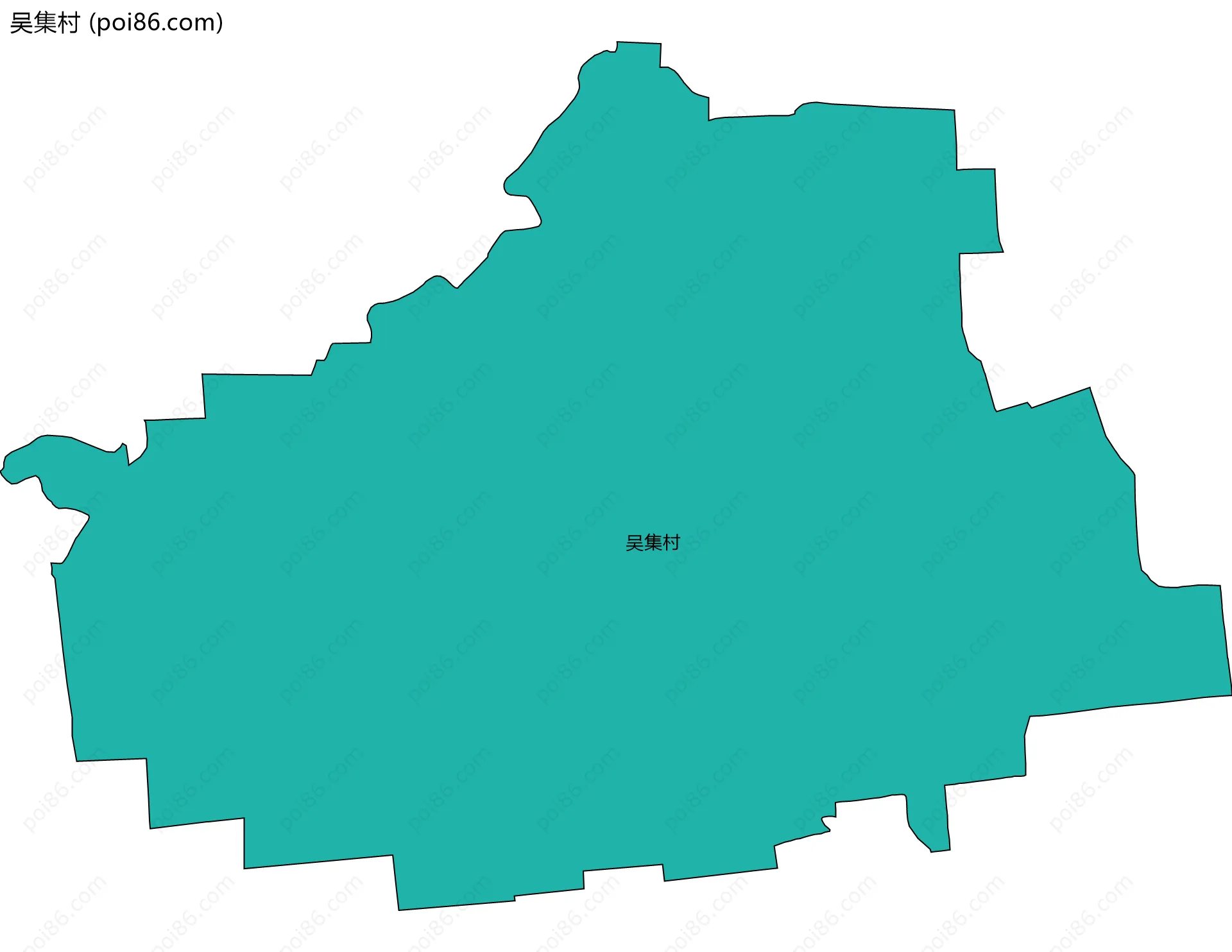 吴集村边界地图