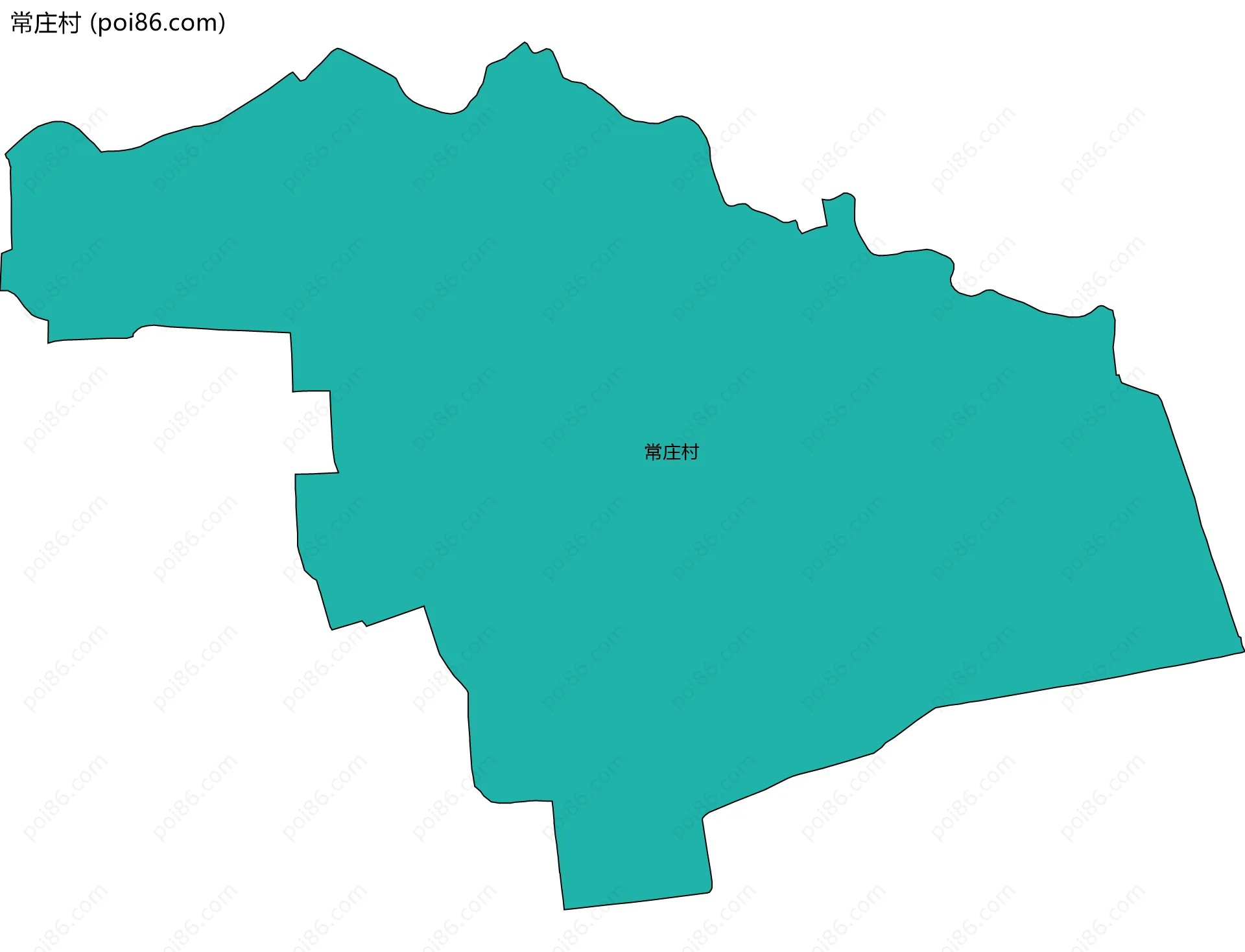 常庄村边界地图