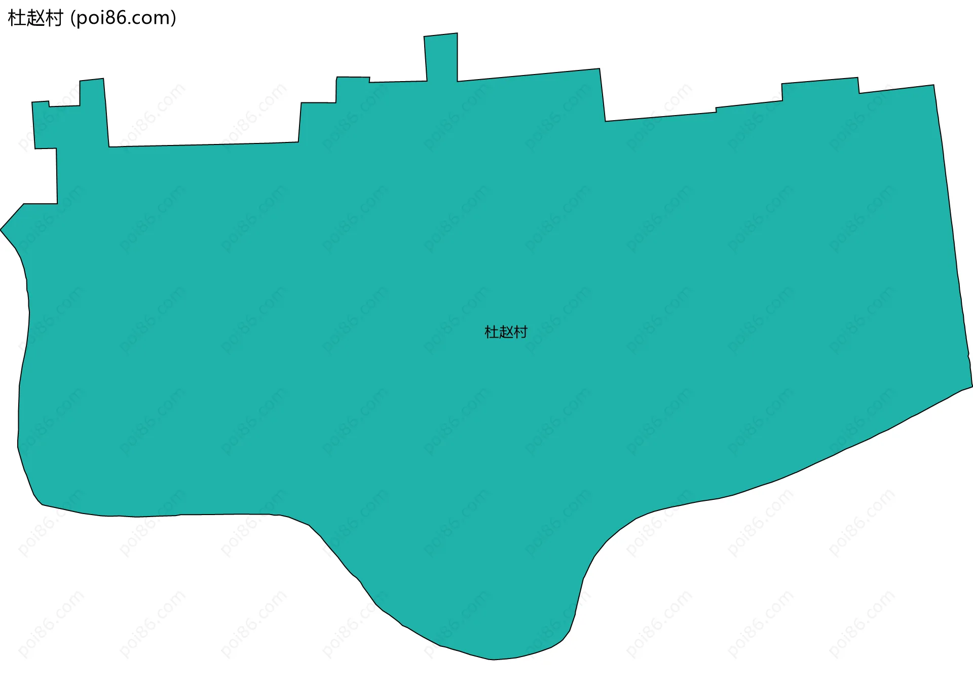 杜赵村边界地图