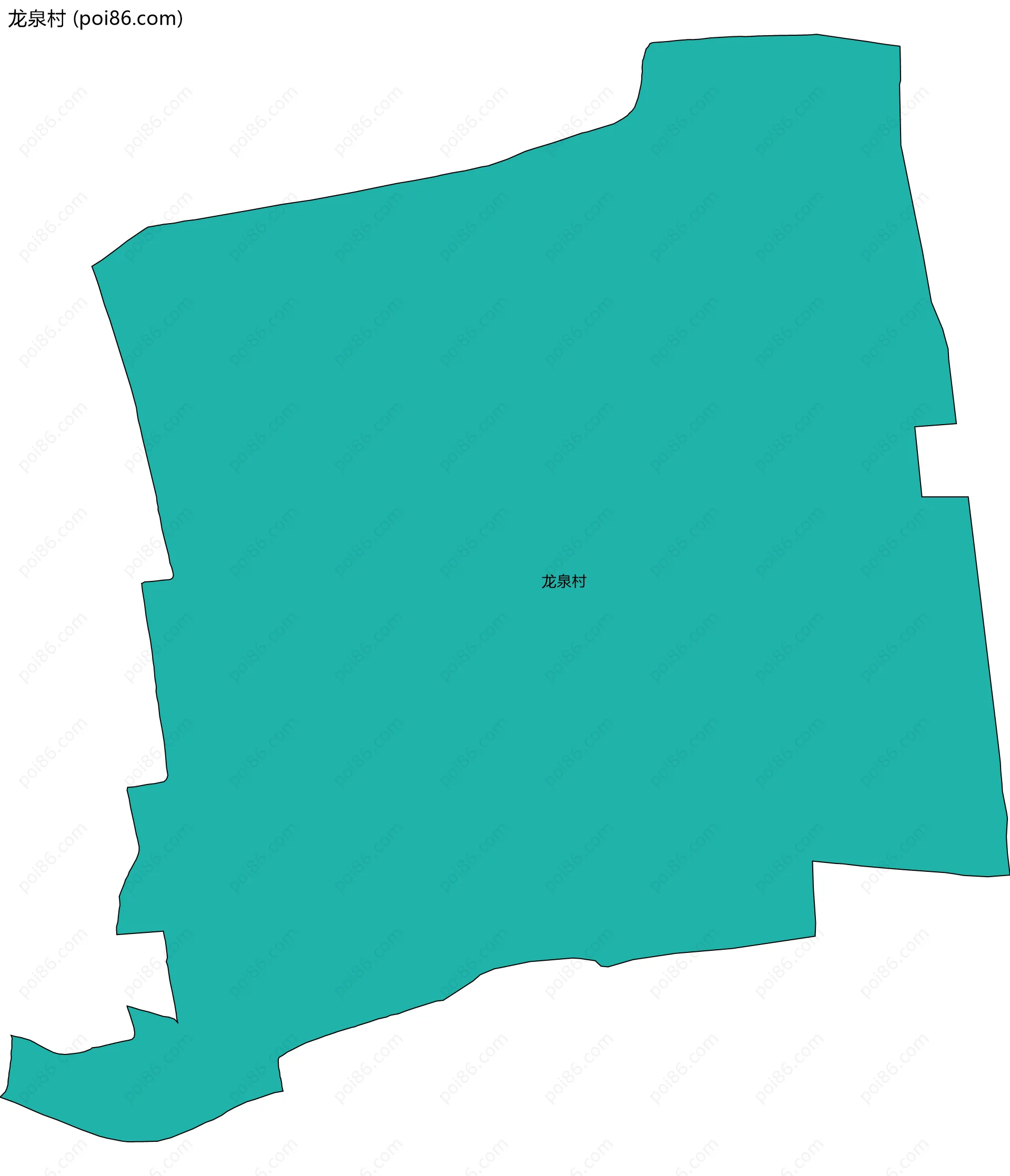龙泉村边界地图