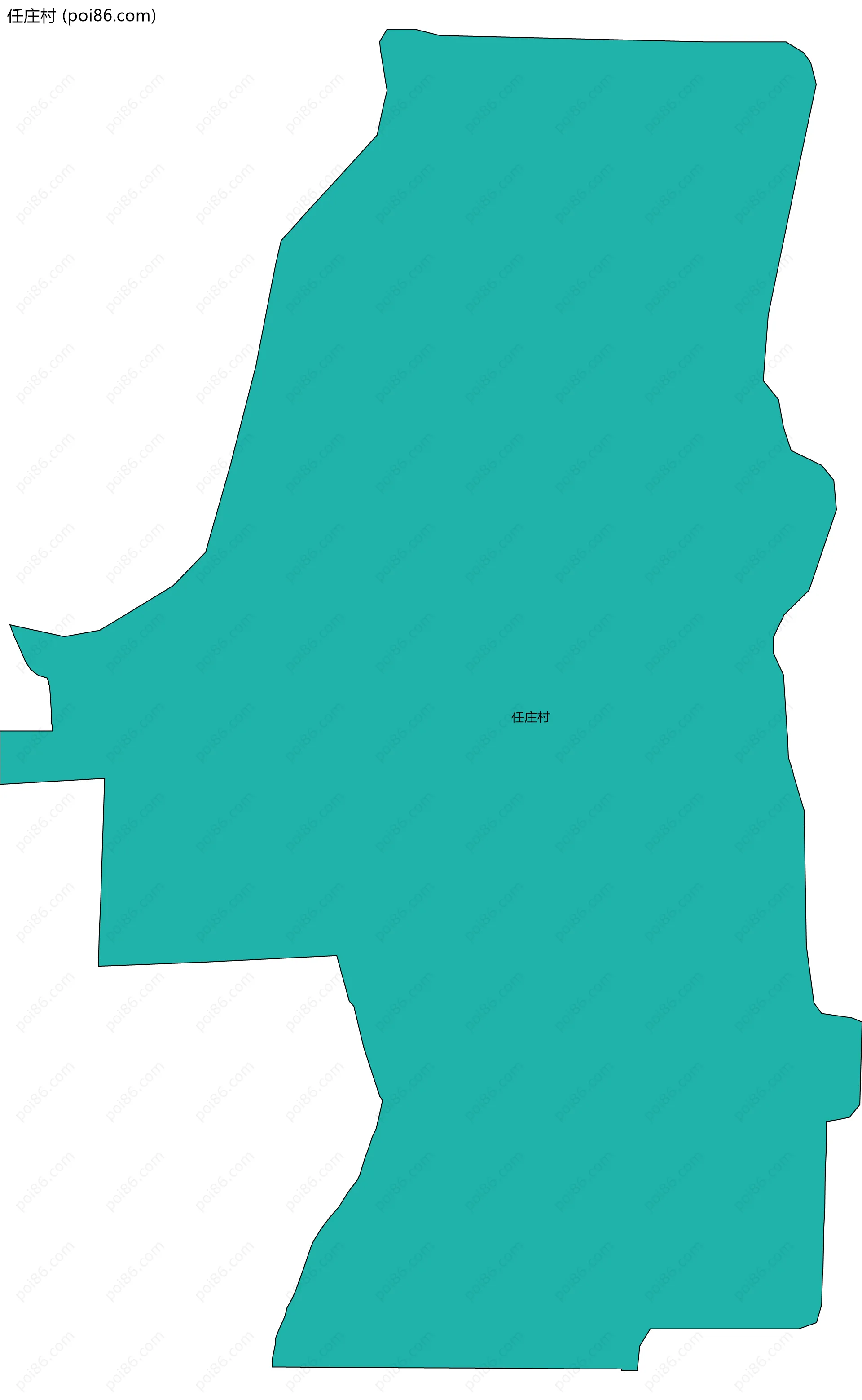 任庄村边界地图