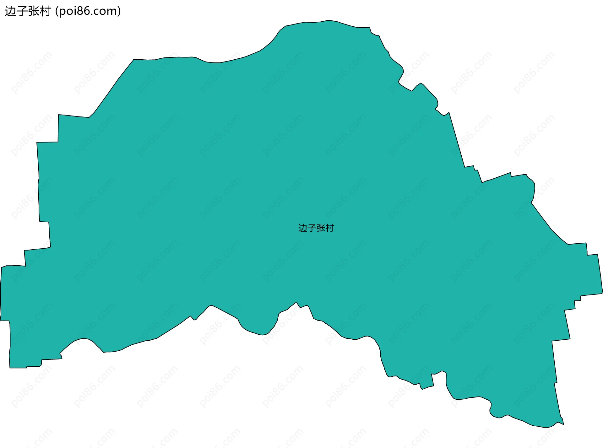 边子张村边界地图