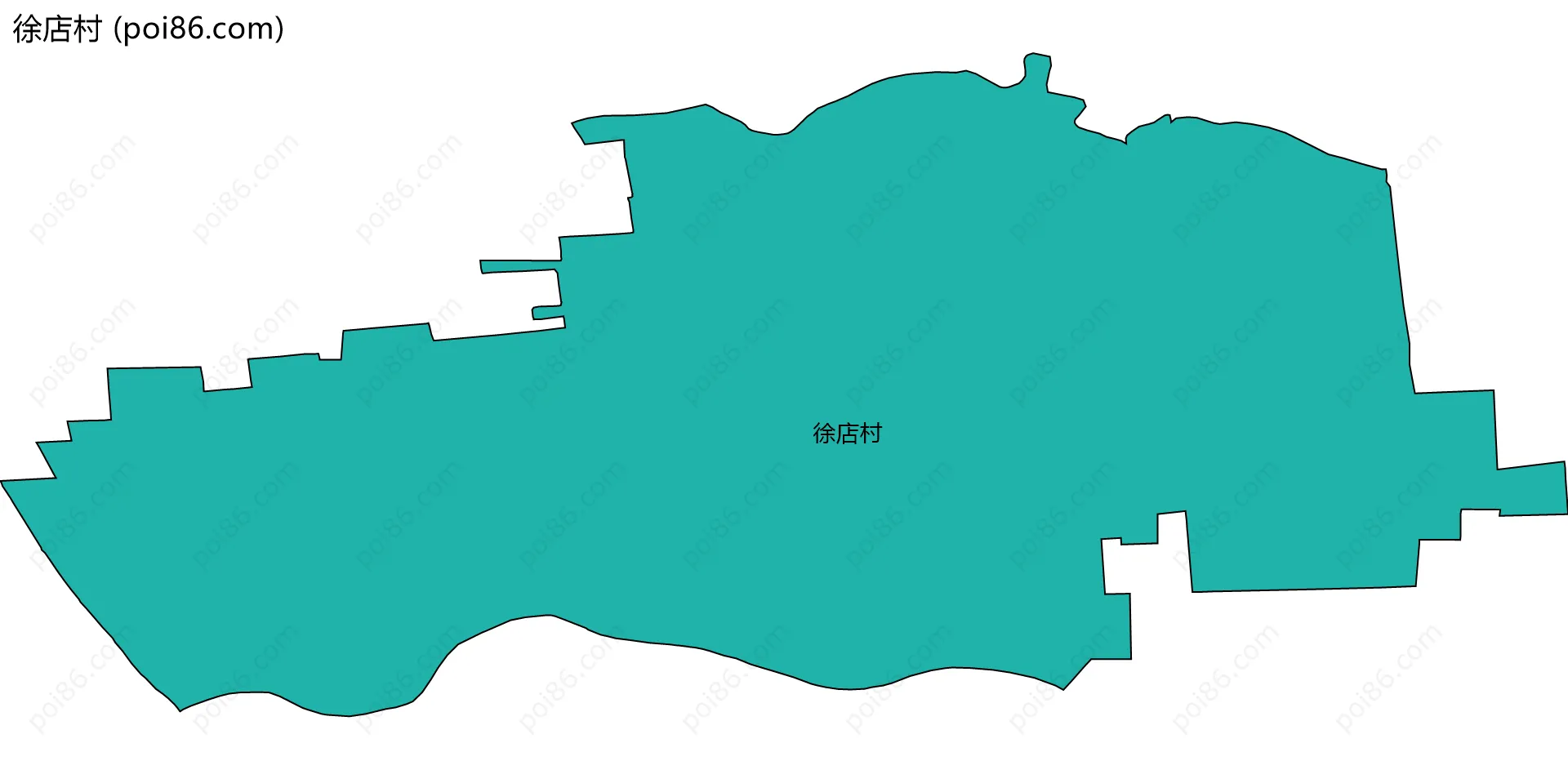 徐店村边界地图