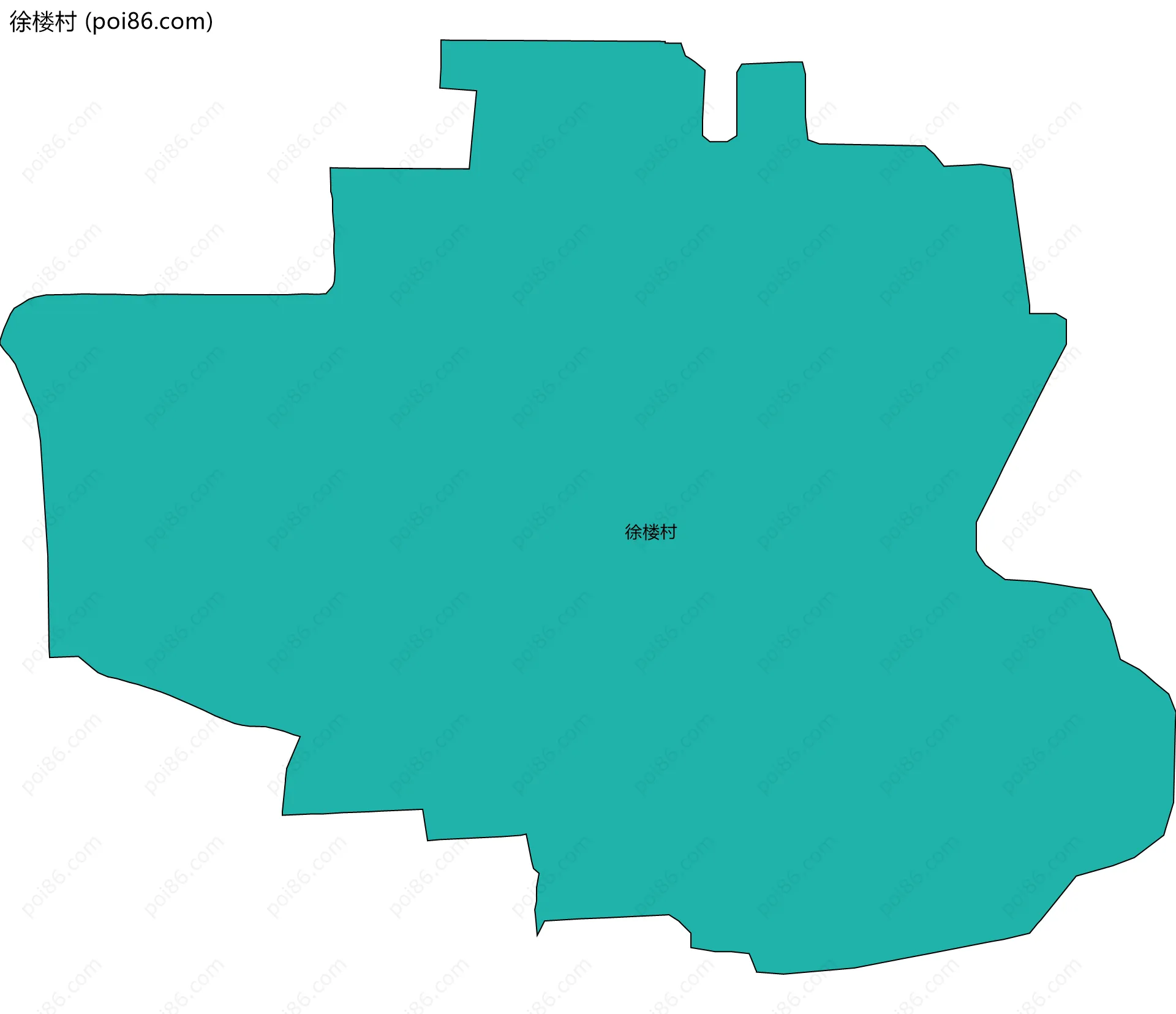 徐楼村边界地图