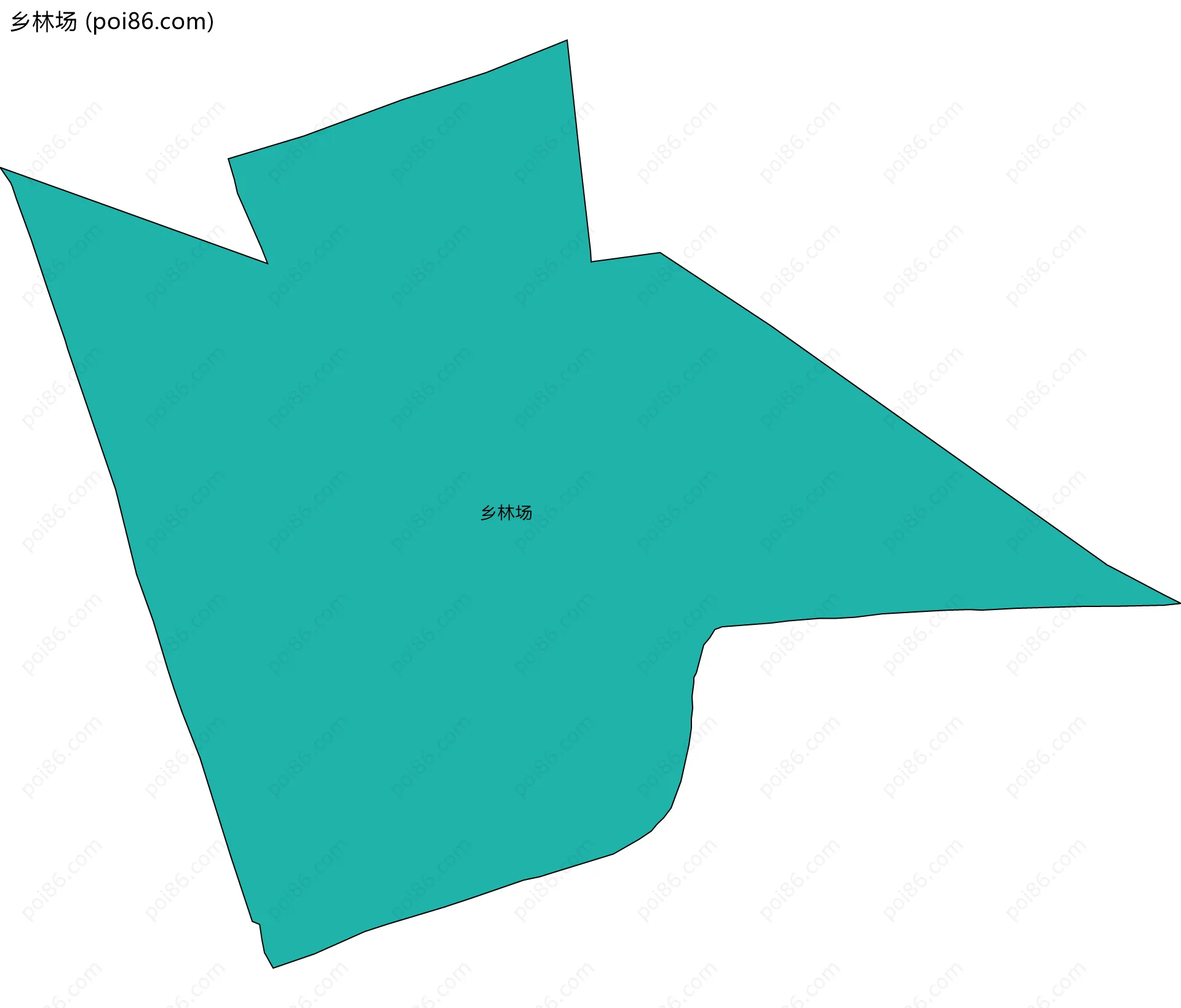 乡林场边界地图