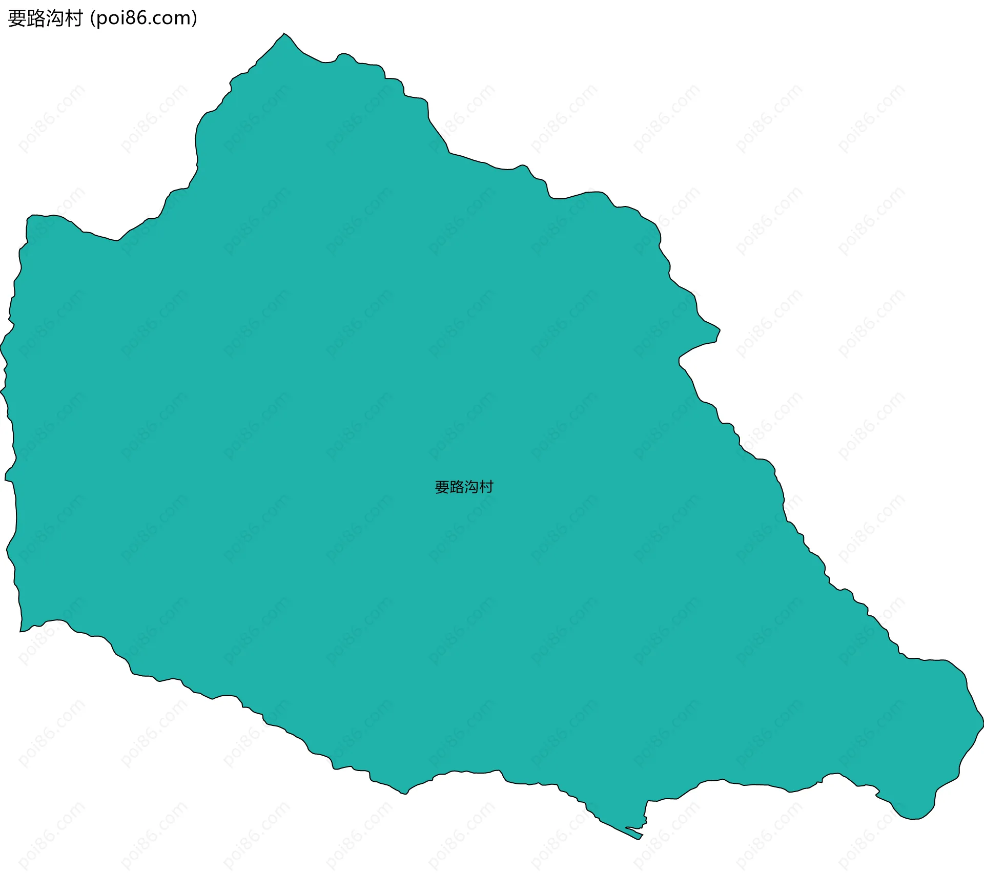 要路沟村边界地图