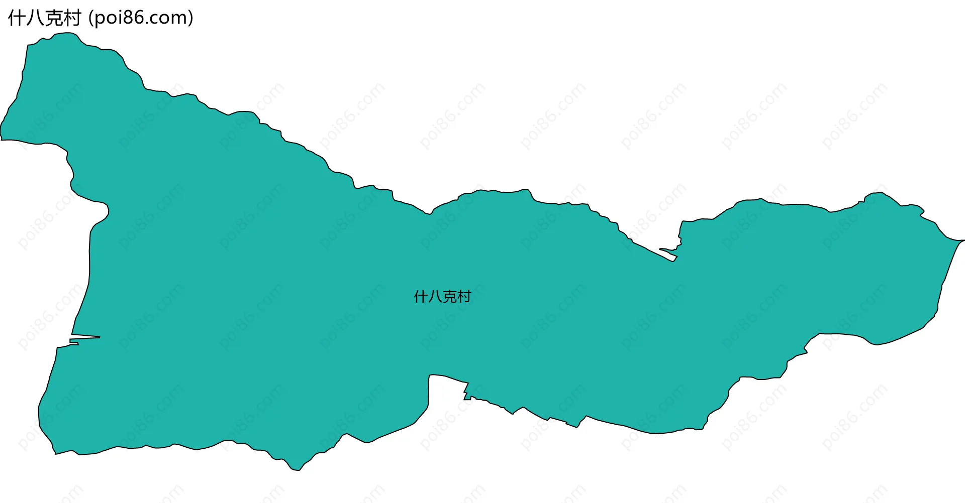 什八克村边界地图