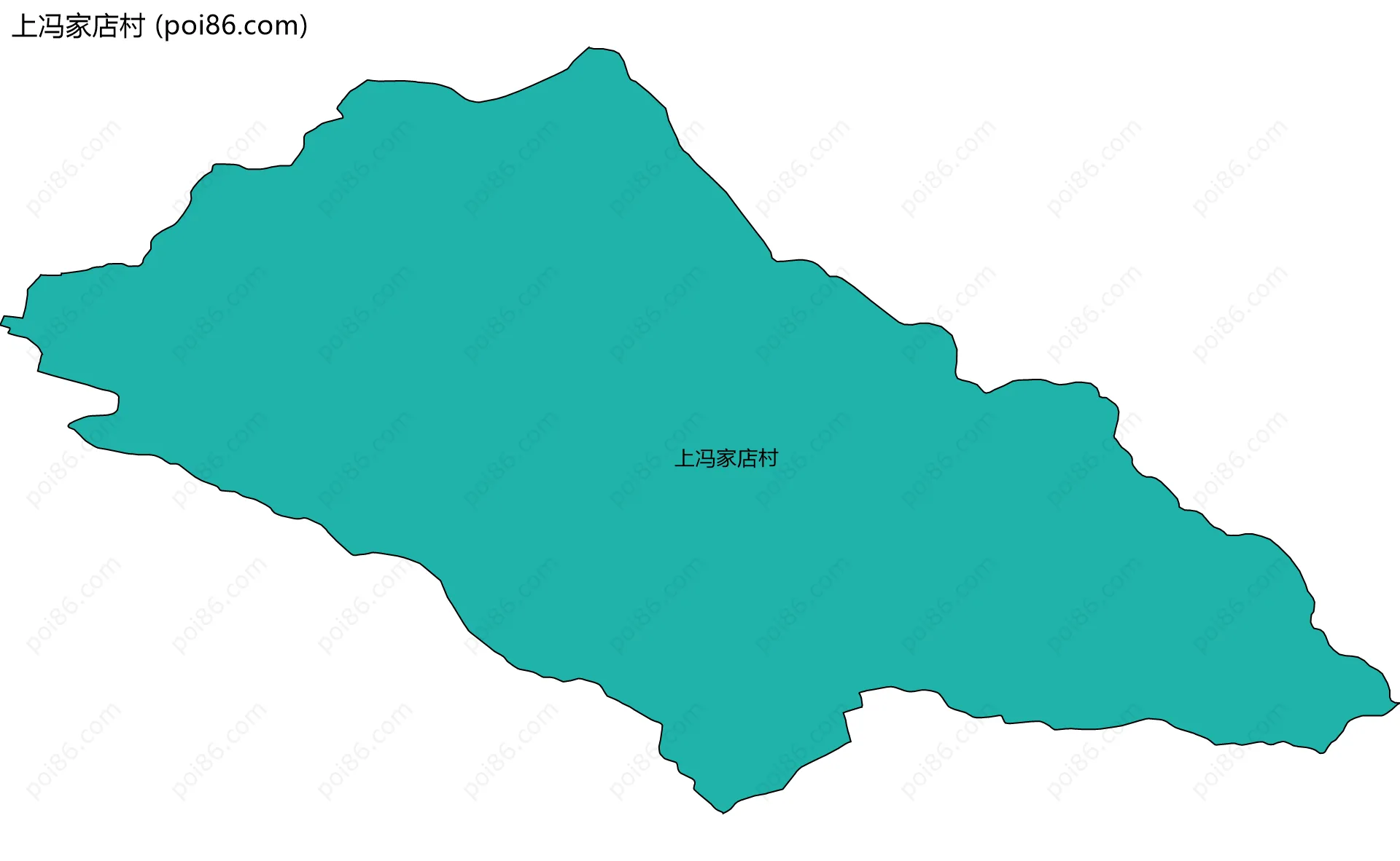 上冯家店村边界地图