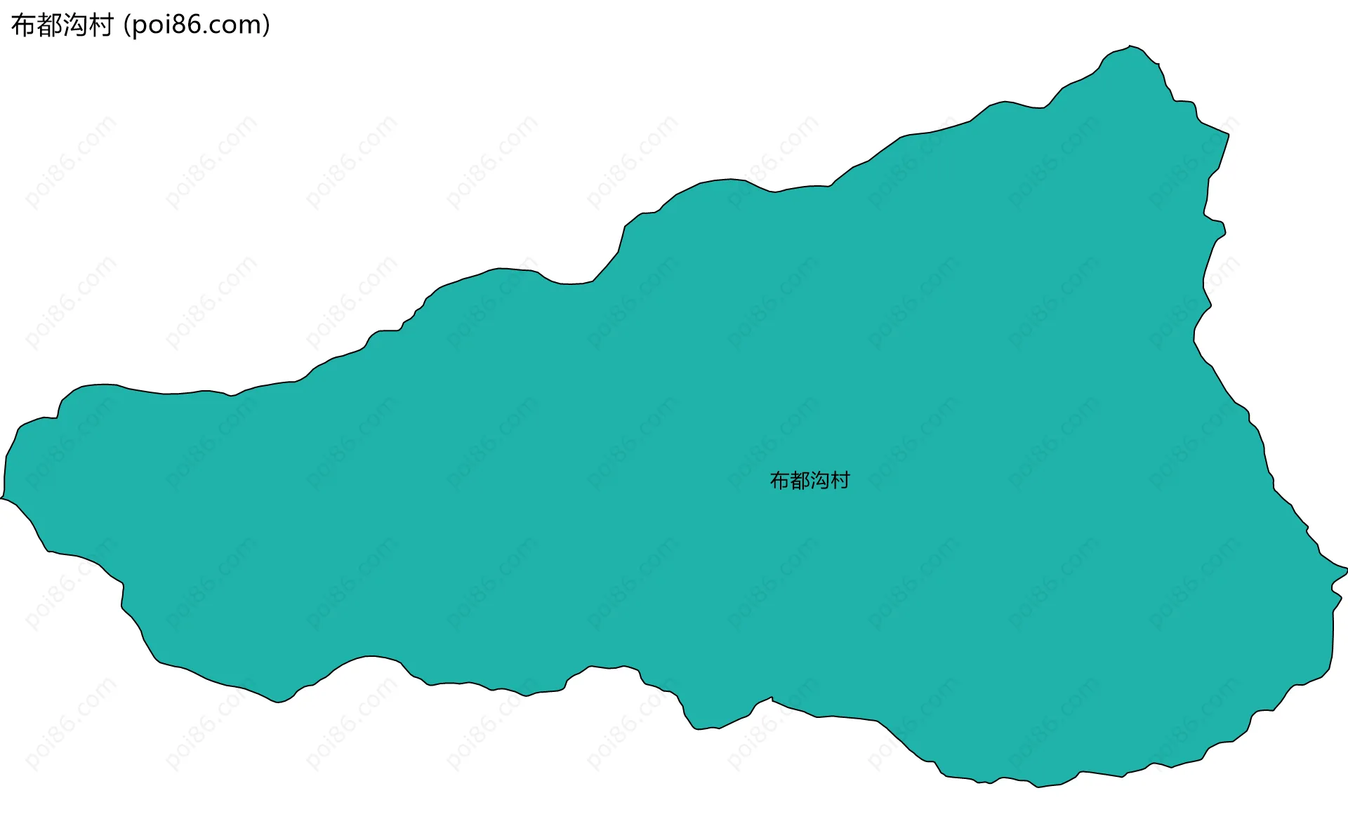 布都沟村边界地图