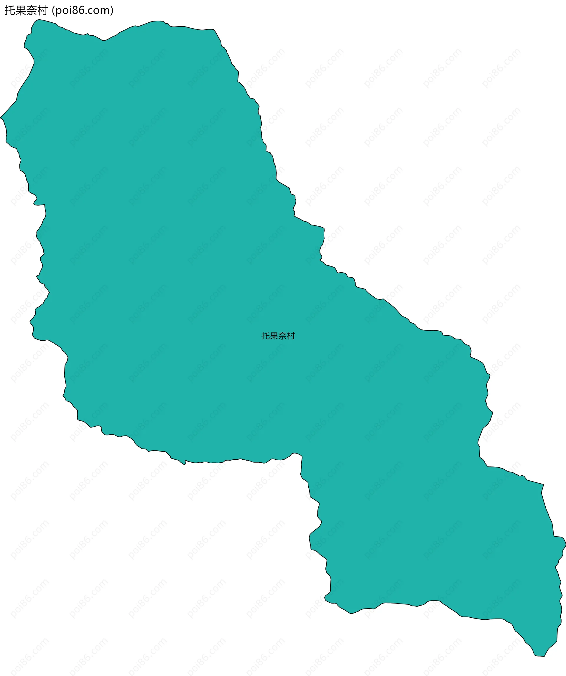 托果奈村边界地图