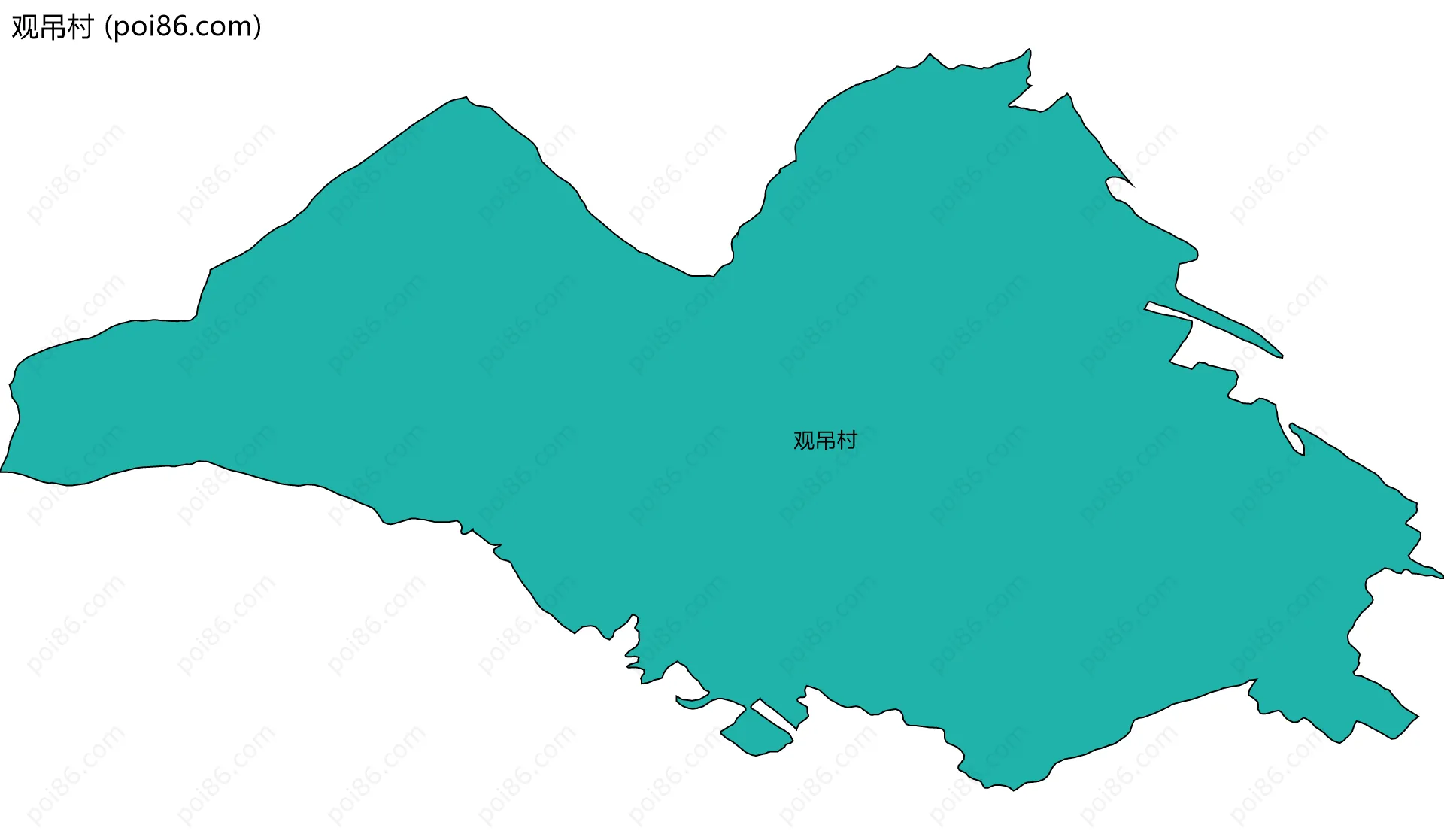 观吊村边界地图