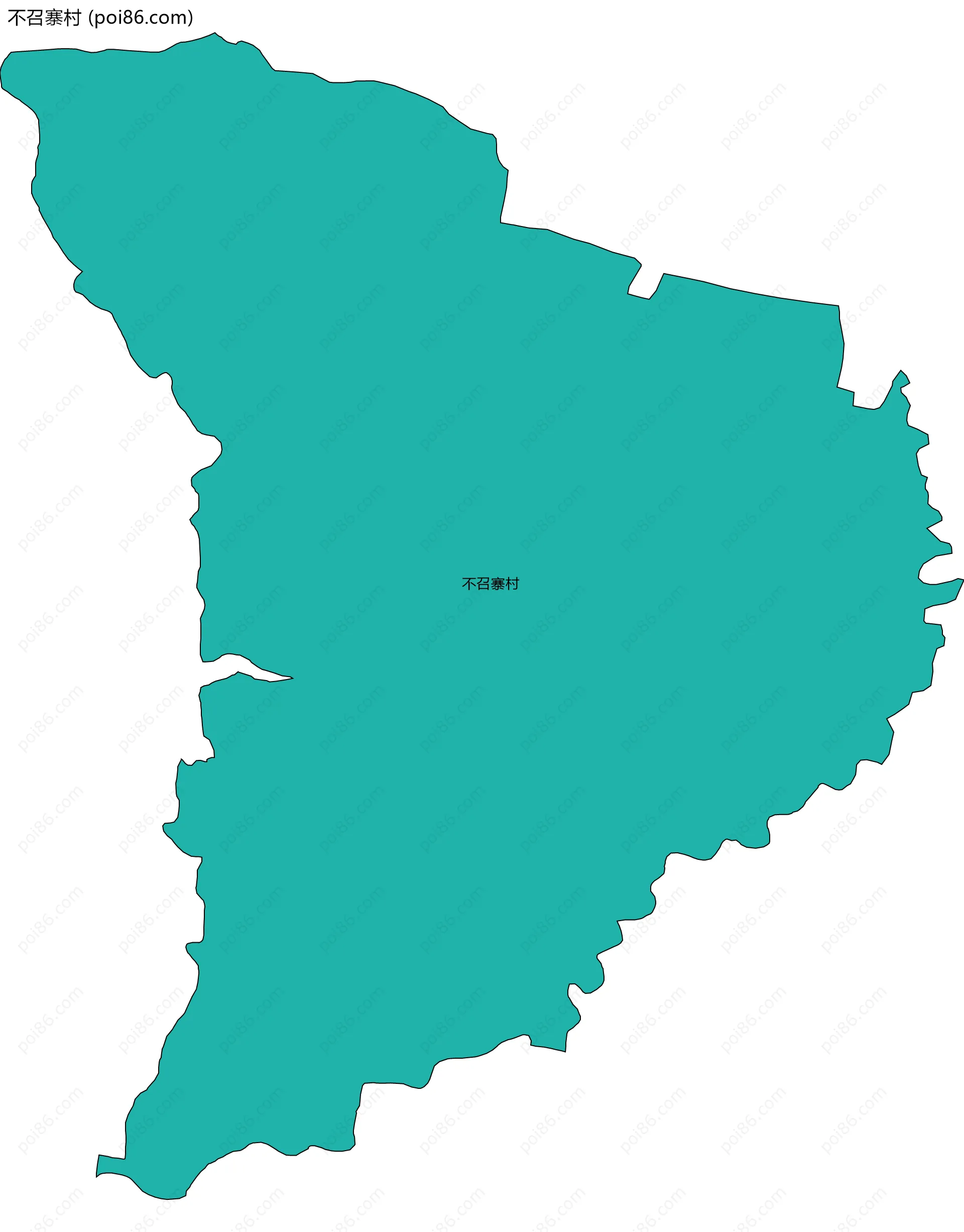 不召寨村边界地图