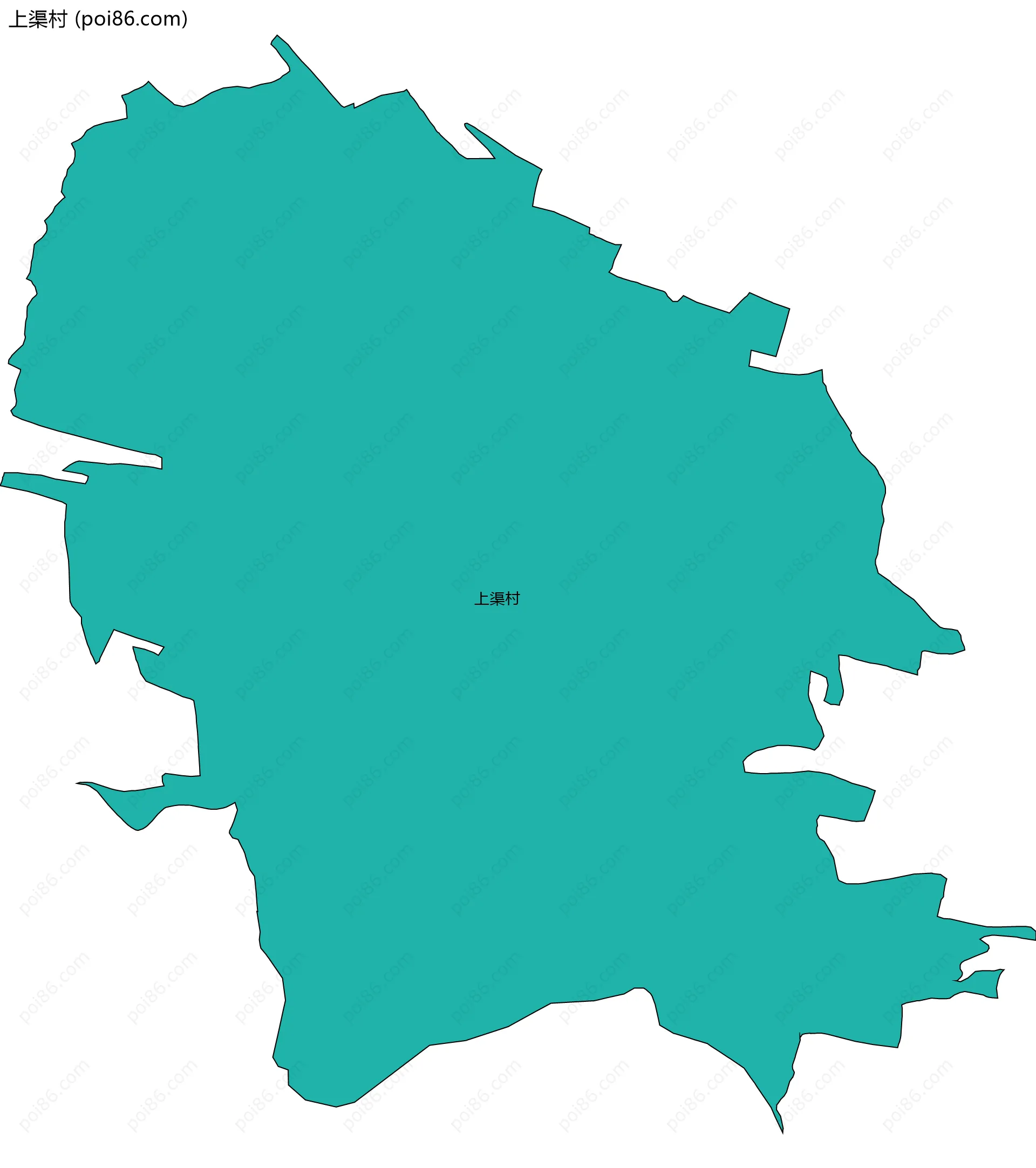 上渠村边界地图