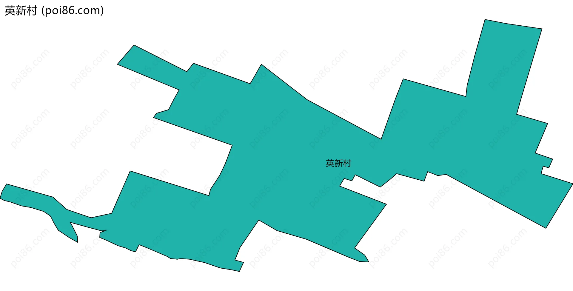 英新村边界地图