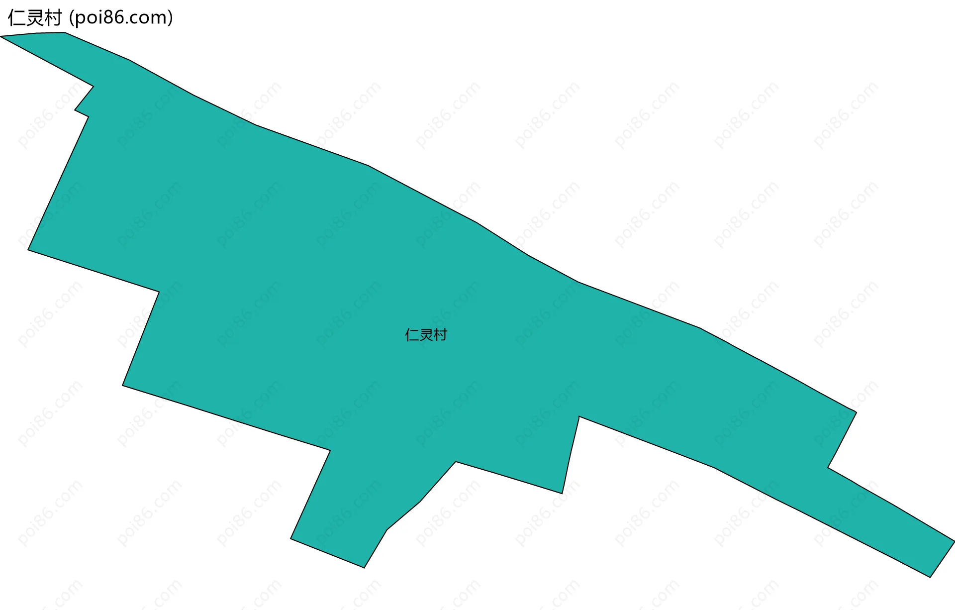 仁灵村边界地图