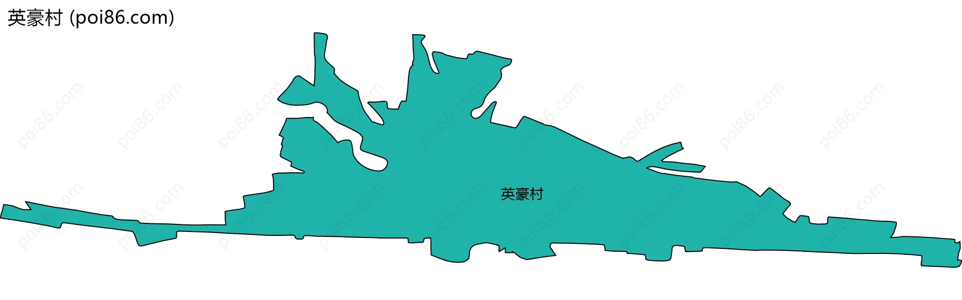 英豪村边界地图