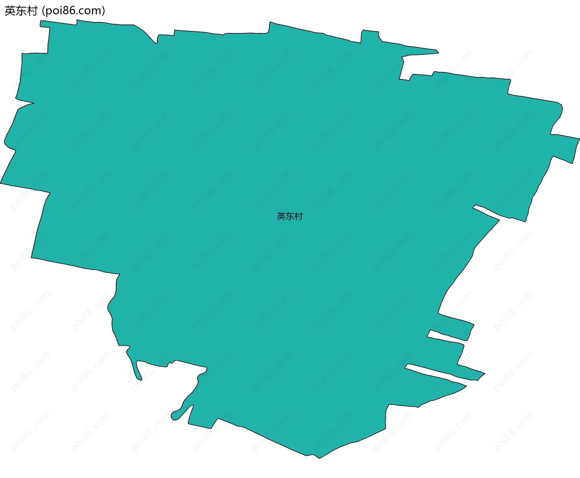 英东村边界地图