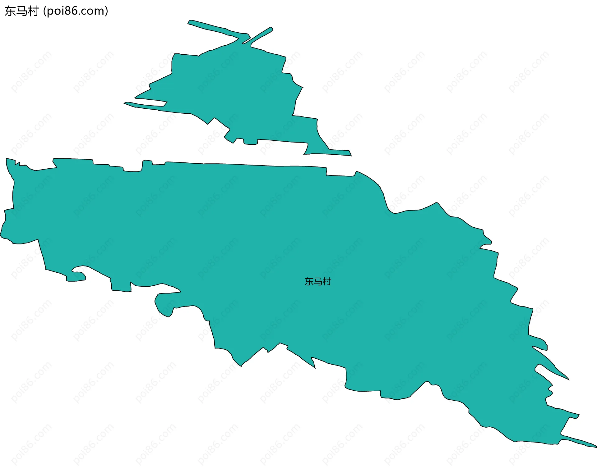 东马村边界地图