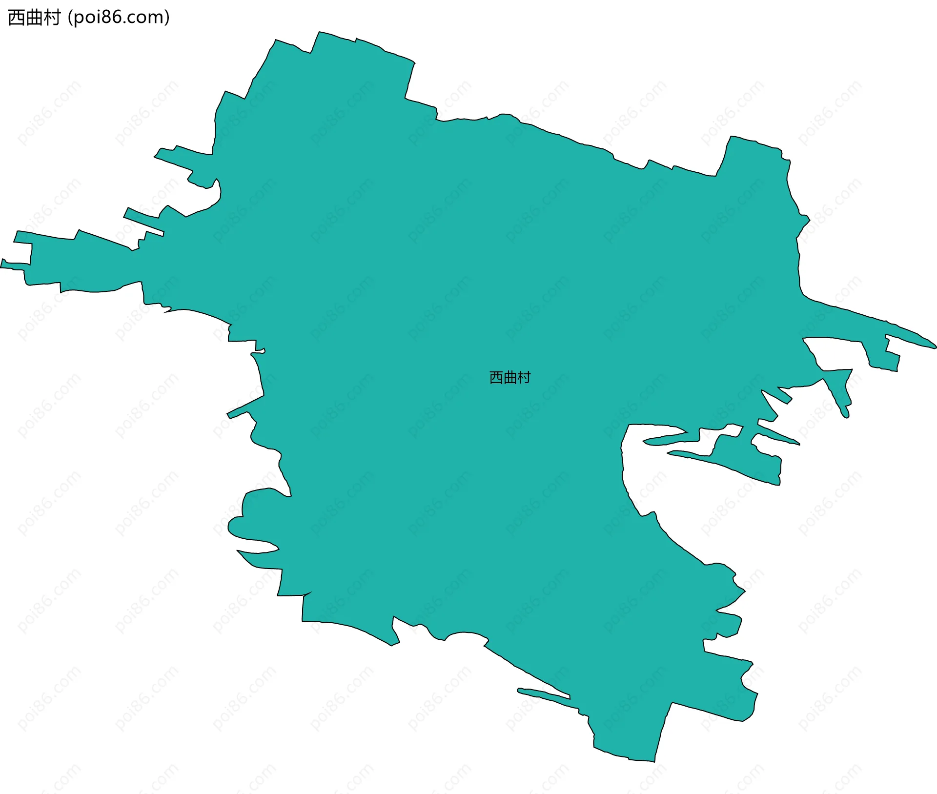 西曲村边界地图