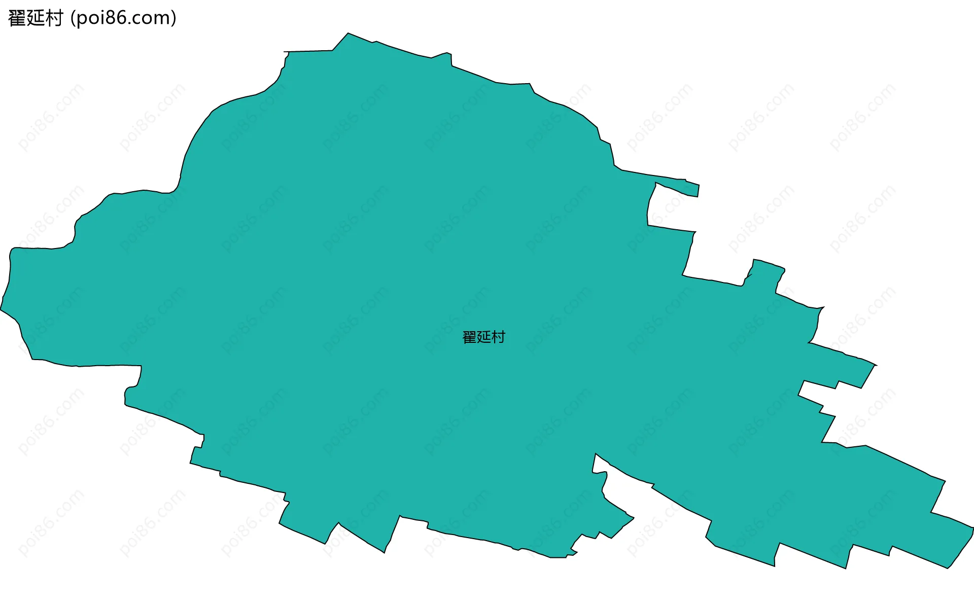 翟延村边界地图