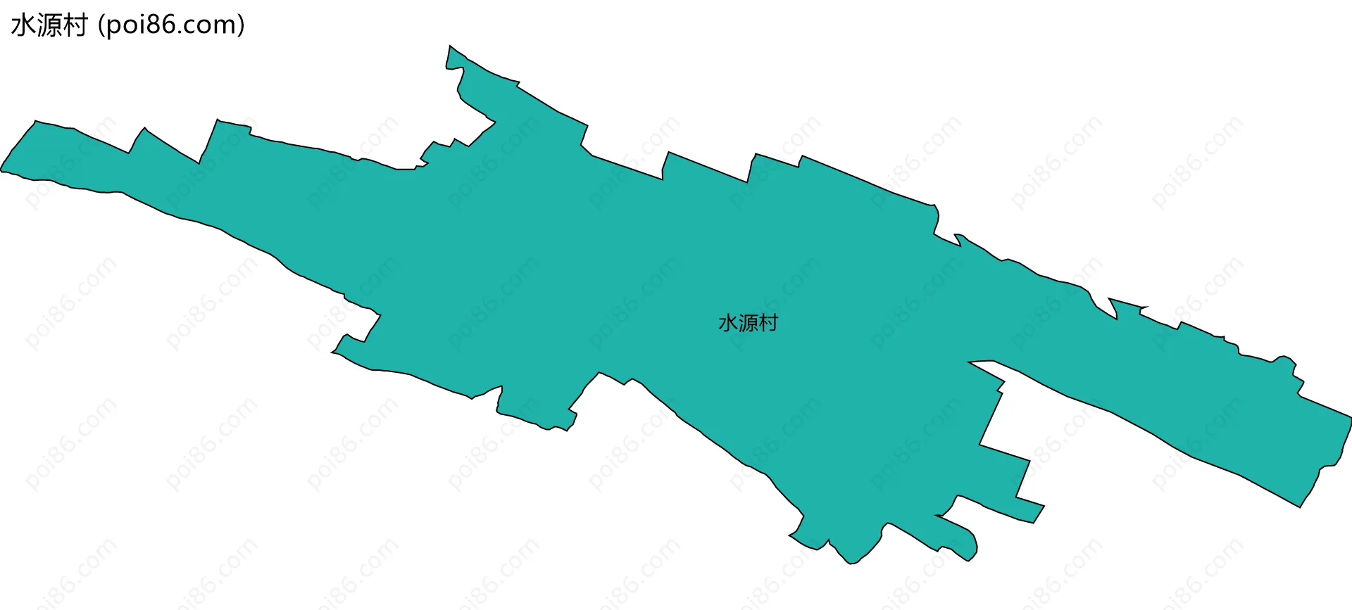 水源村边界地图