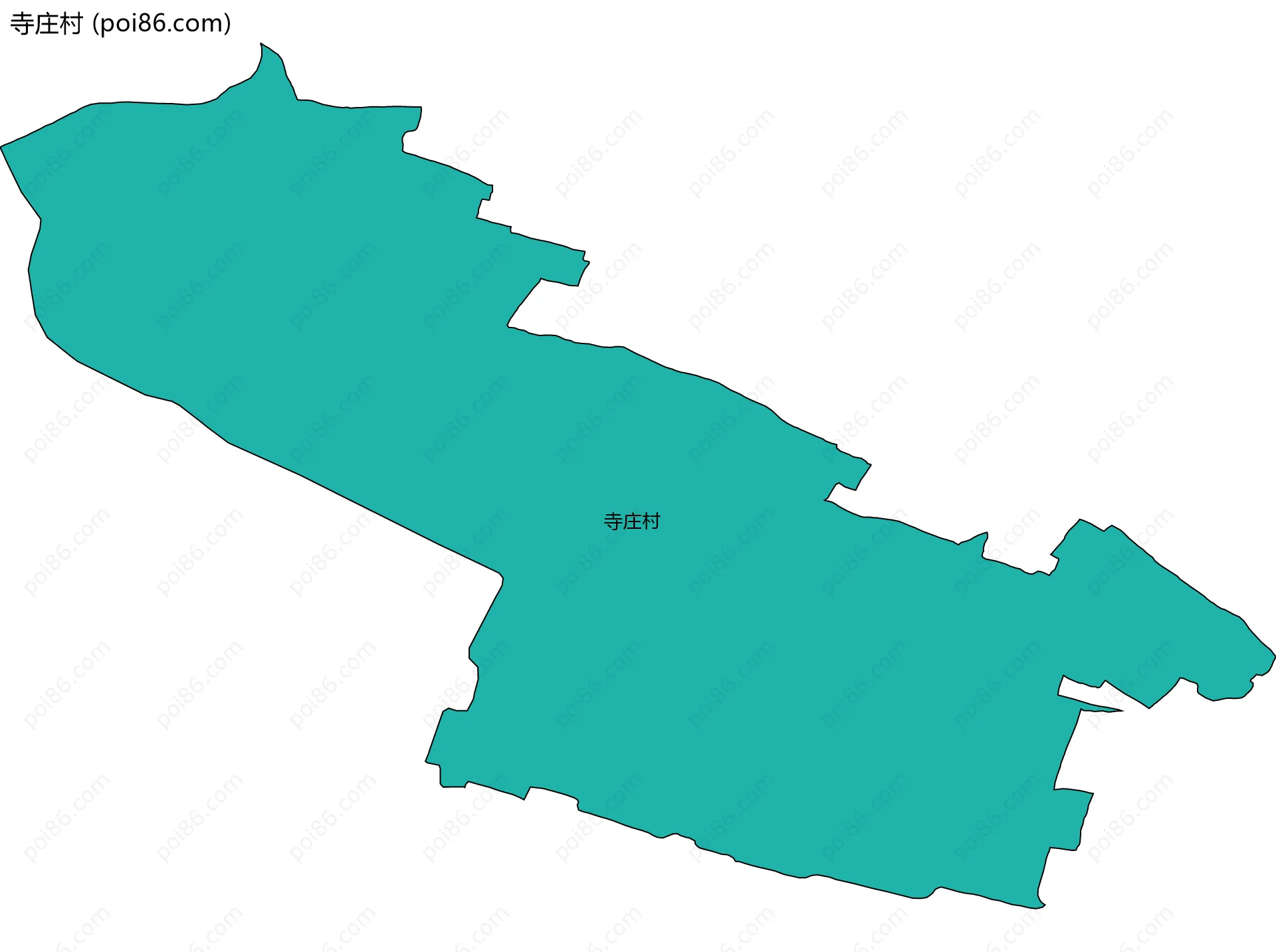寺庄村边界地图