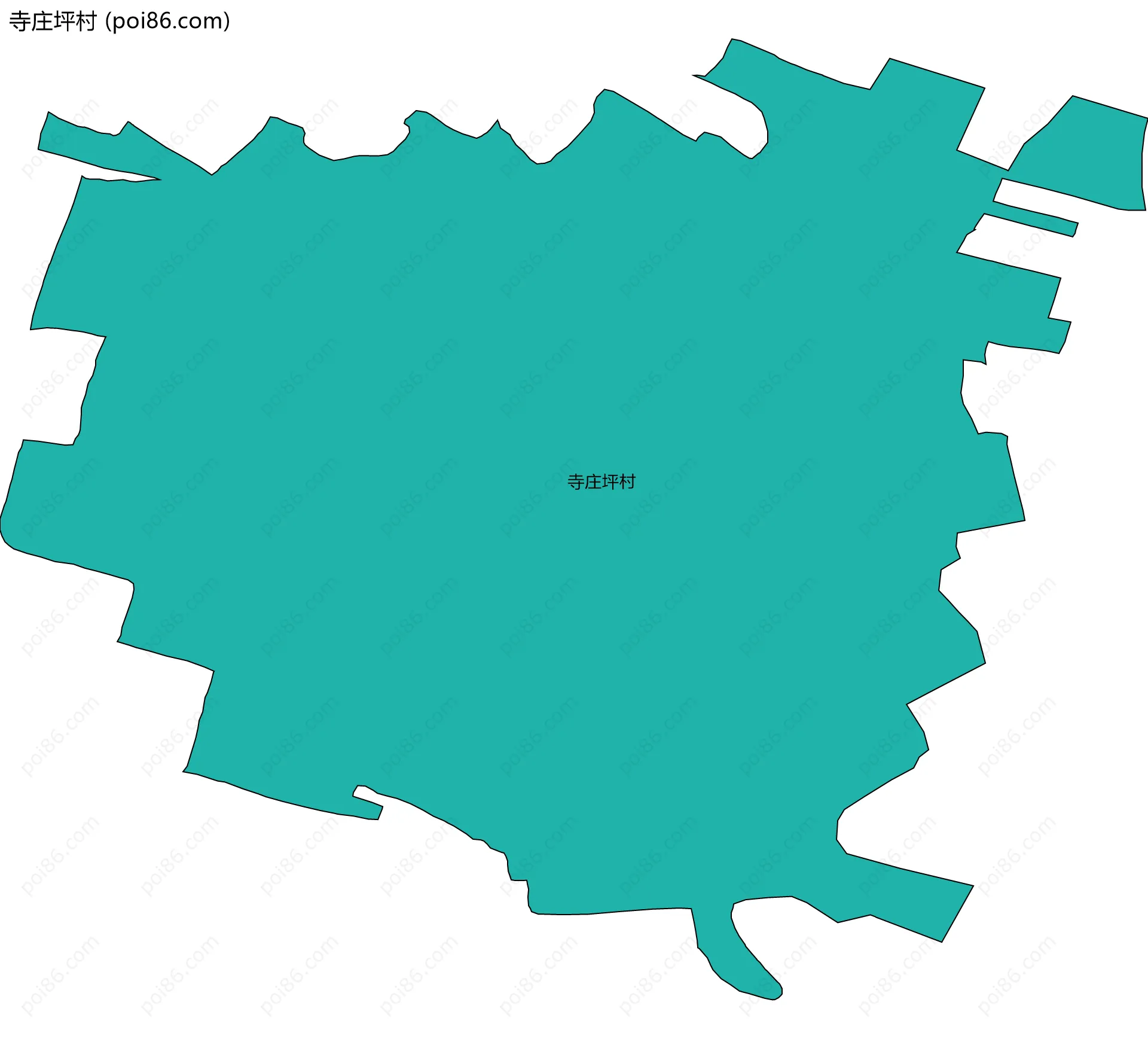 寺庄坪村边界地图