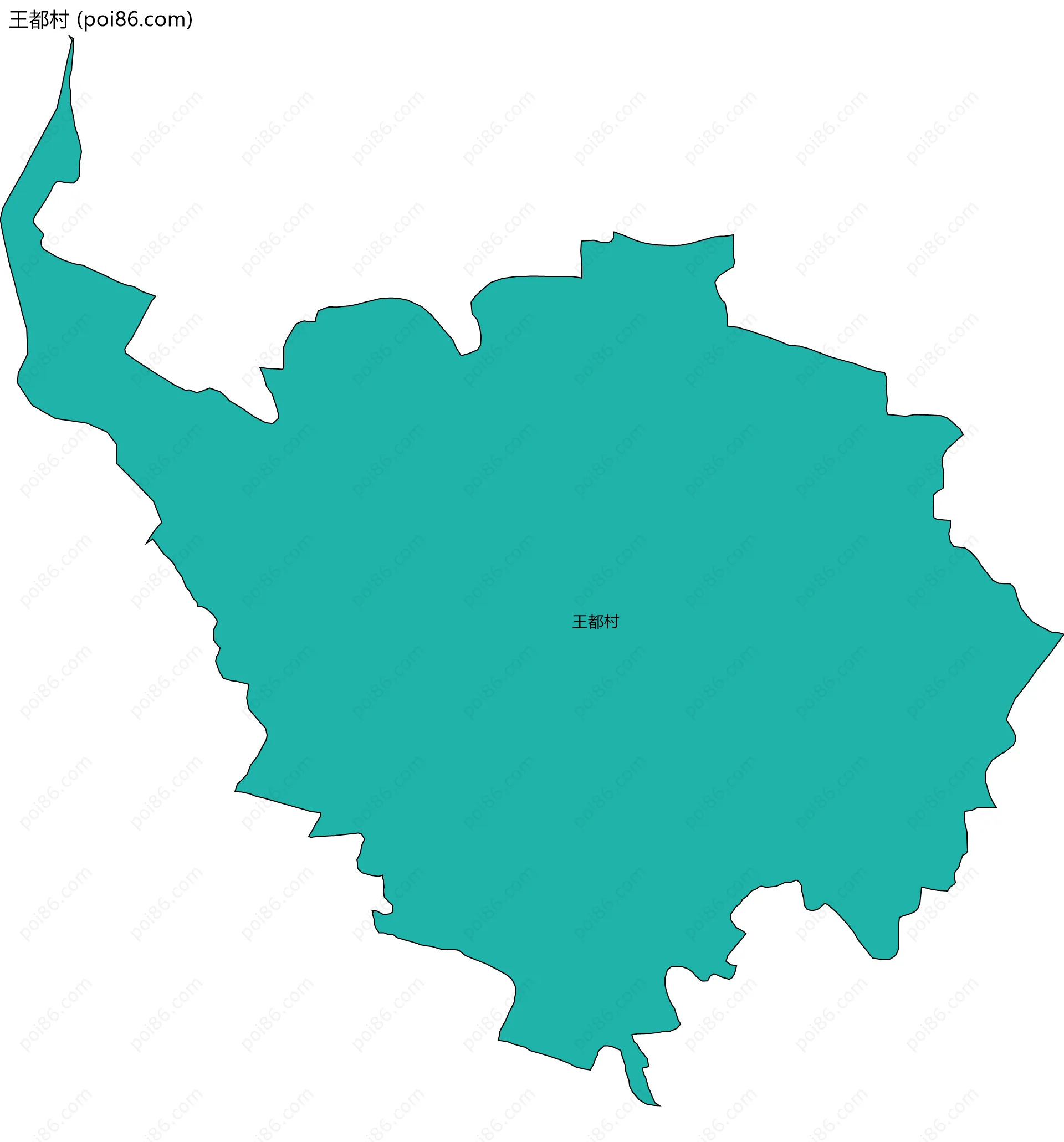 王都村边界地图