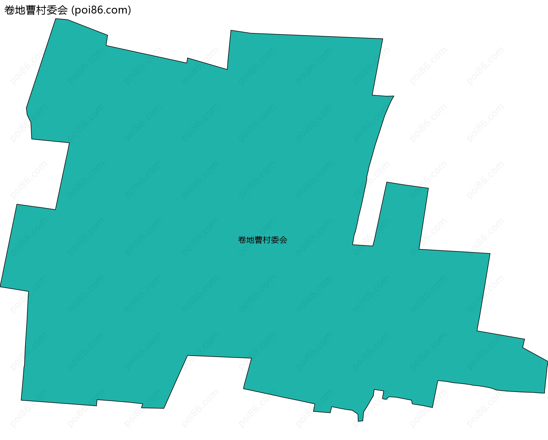 卷地曹村委会边界地图