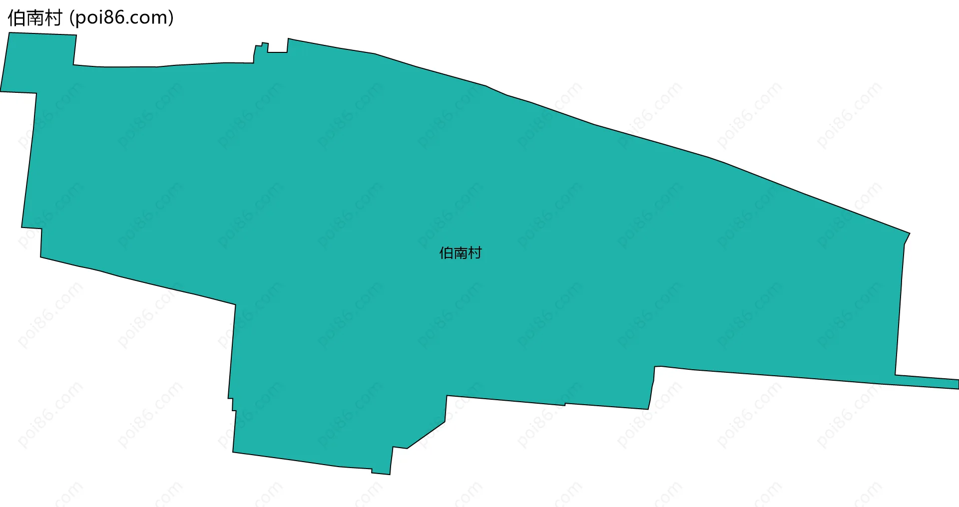 伯南村边界地图
