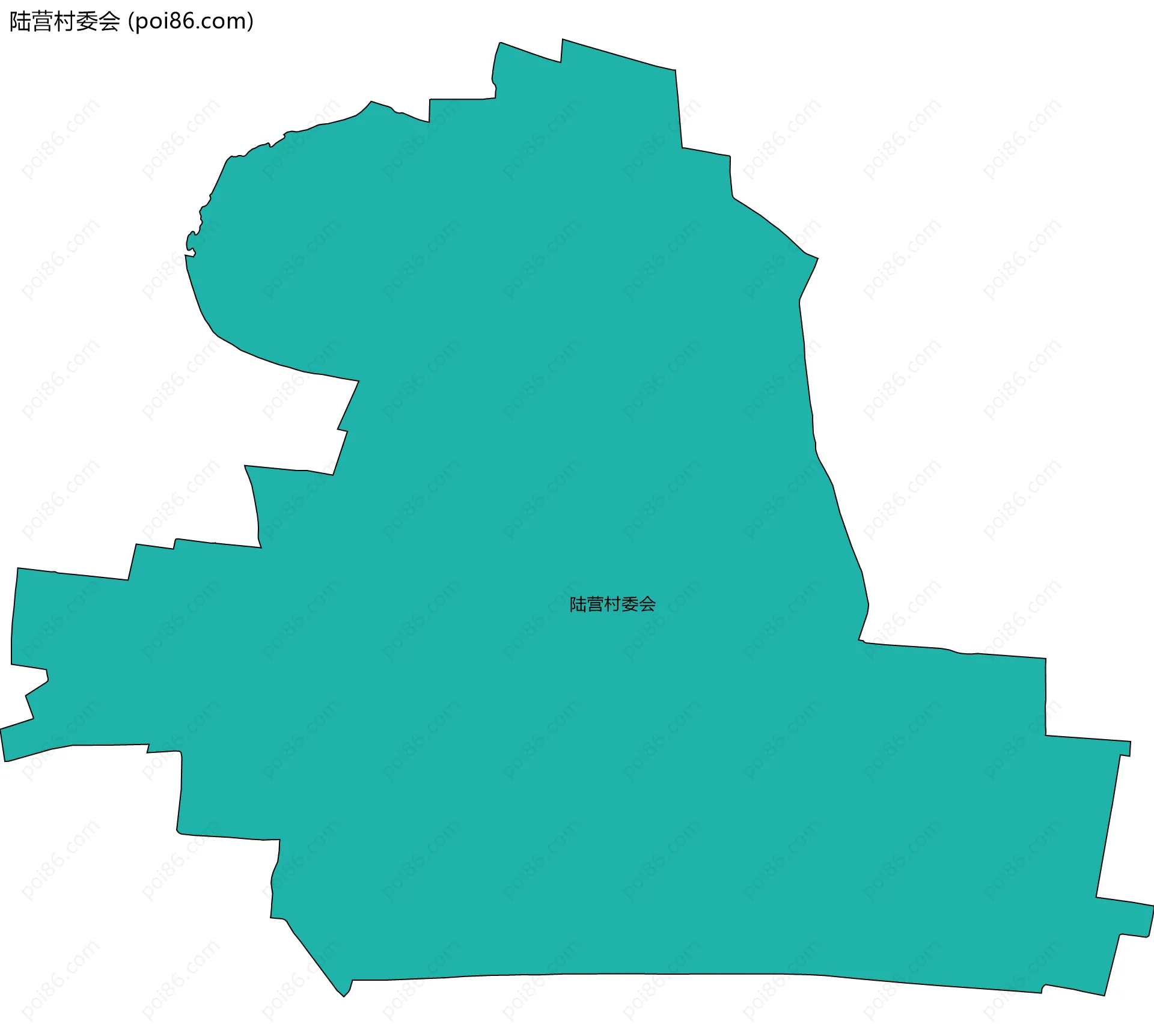 陆营村委会边界地图
