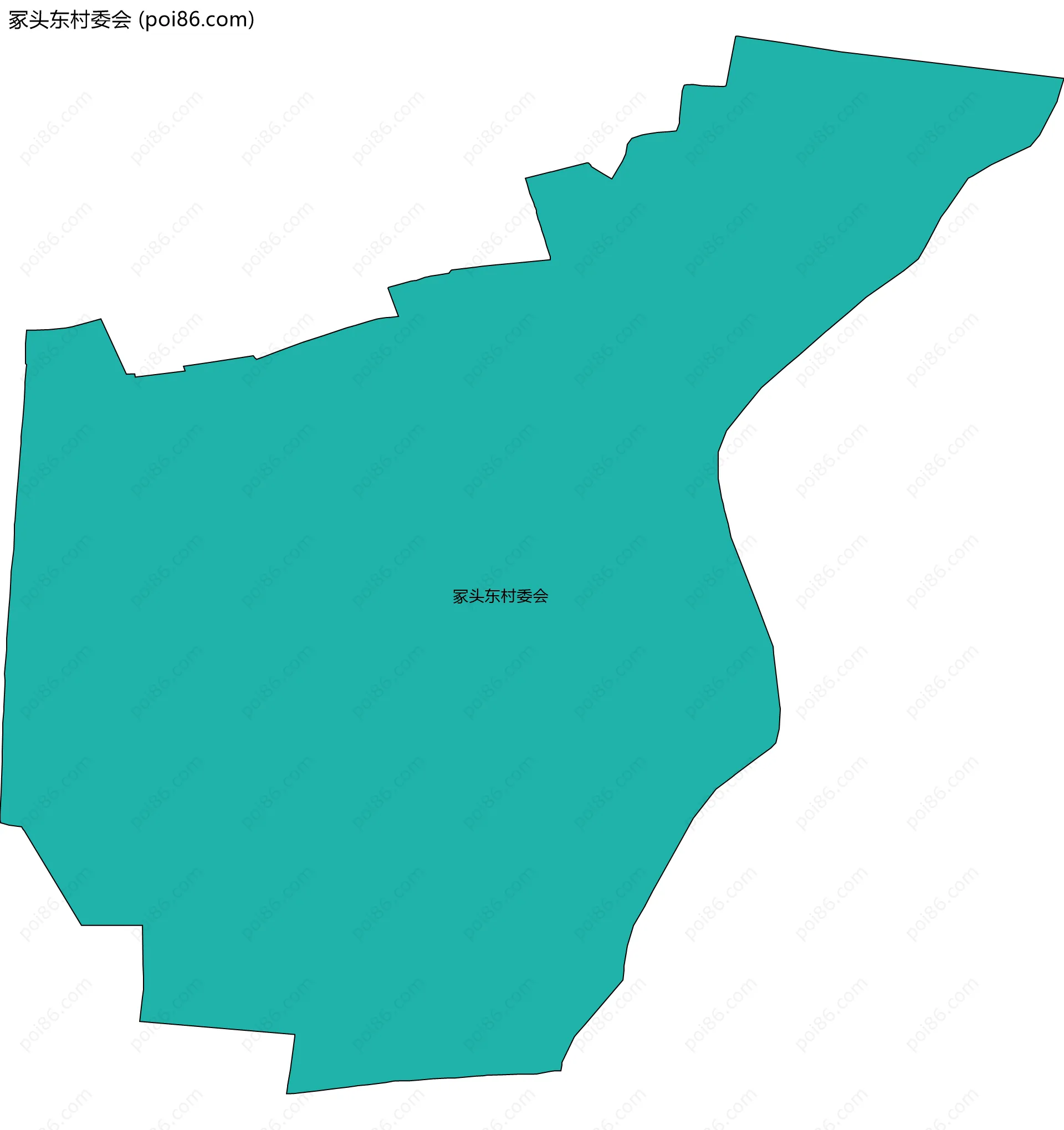 冢头东村委会边界地图